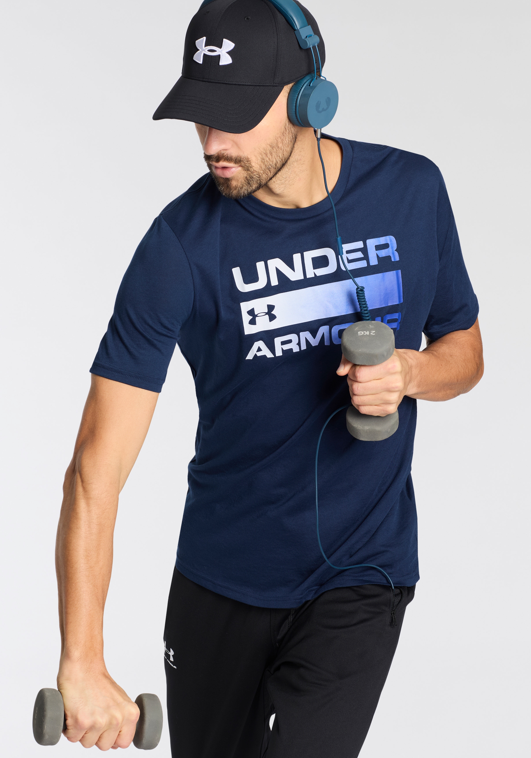 Under Armour® »UA TEAM ISSUE WORDMARK SS« 1 Stk. leichtes Kurzarmdesign, Rundhalsausschnitt