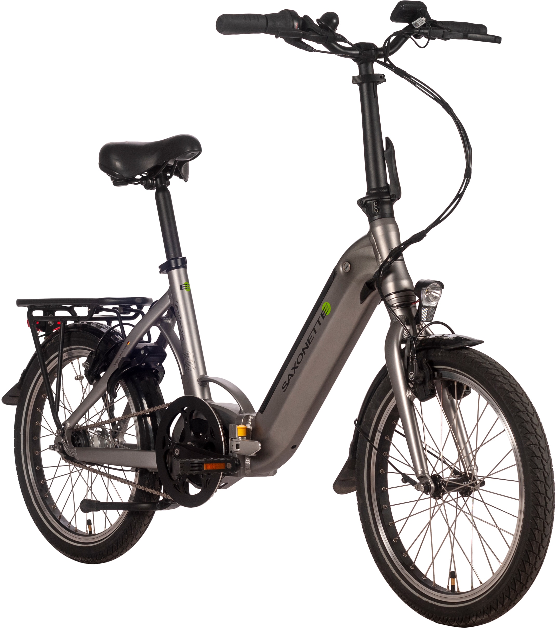 SAXONETTE E-Bike »Compact Premium Plus«, 7 Gang, Mittelmotor 250 W, (mit Akku-Ladegerät), Pedelec, Elektrofahrrad für Damen u. Herren