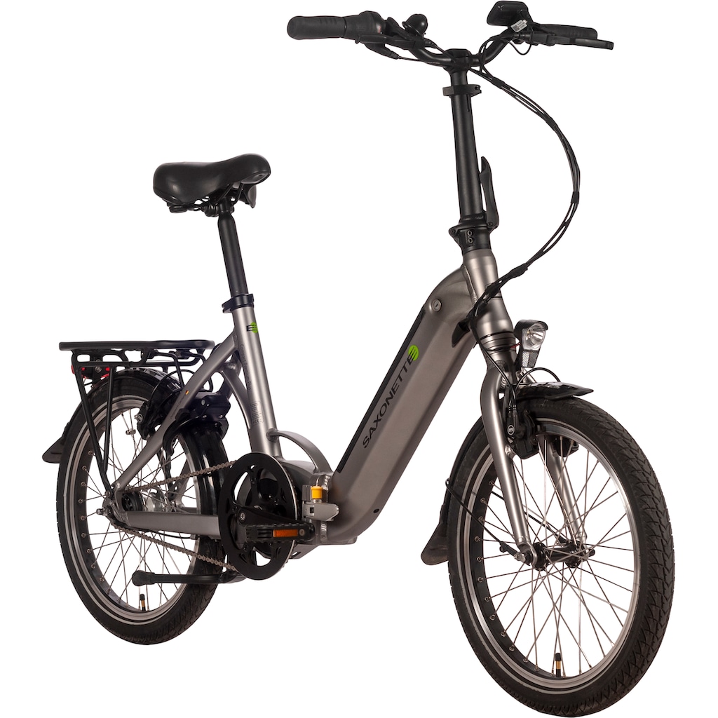 SAXONETTE E-Bike »Compact Premium Plus«, 7 Gang, Mittelmotor 250 W, (mit Akku-Ladegerät)