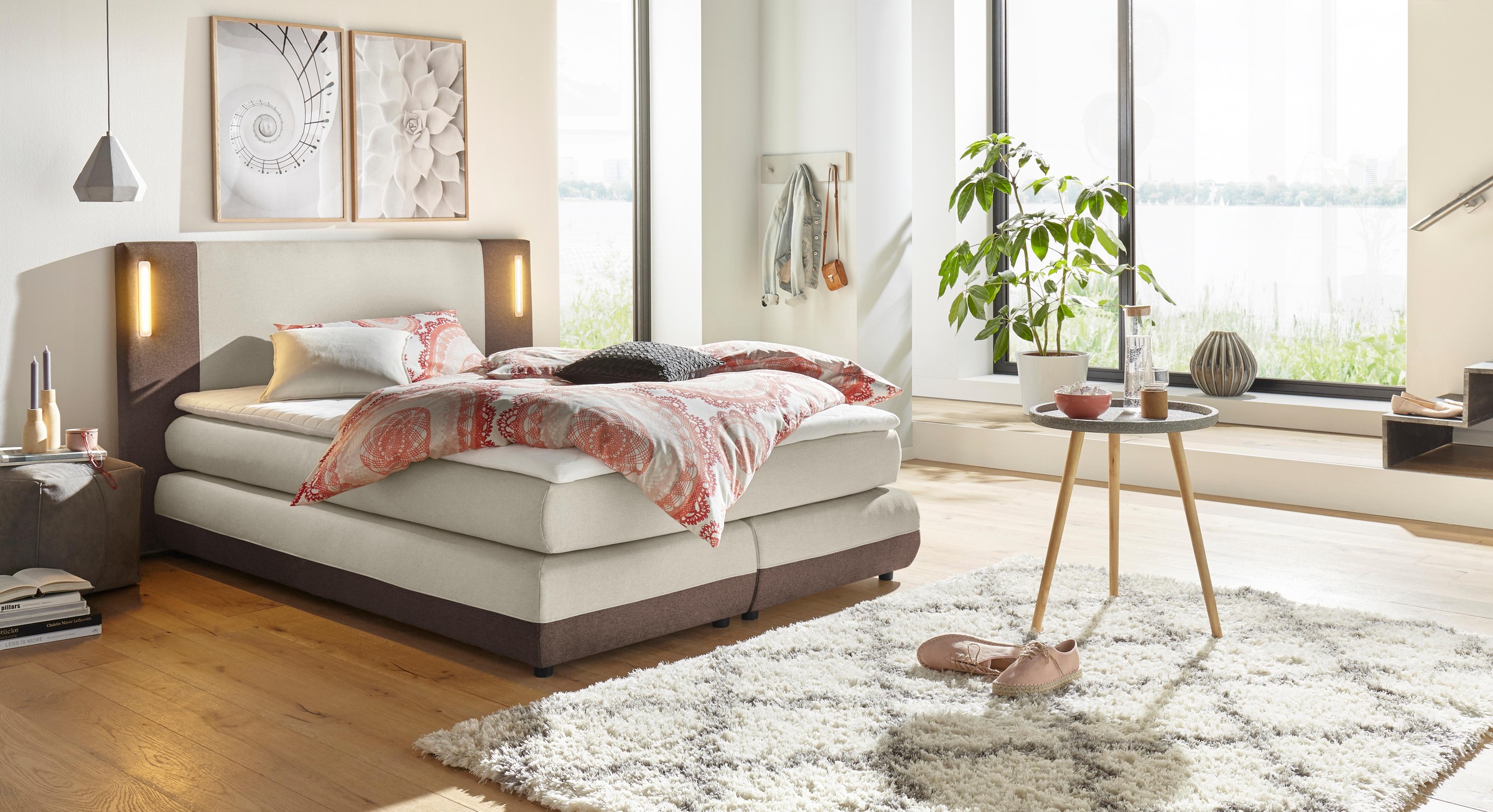 2. Bild von COLLECTION AB Boxspringbett »Abano«, inkl. Topper und LED-Beleuchtung