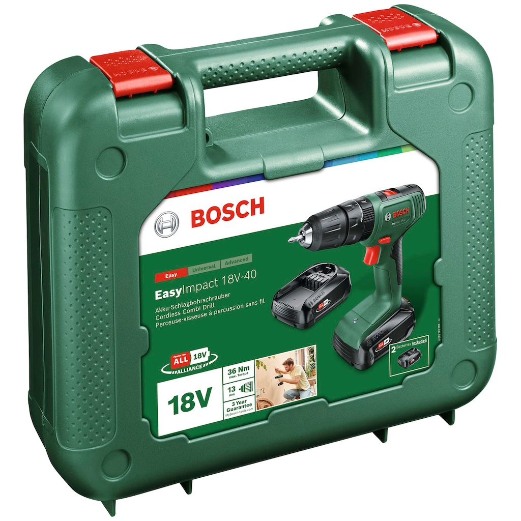 Bosch Home & Garden Akku-Schlagbohrschrauber »EasyImpact 18V-40«