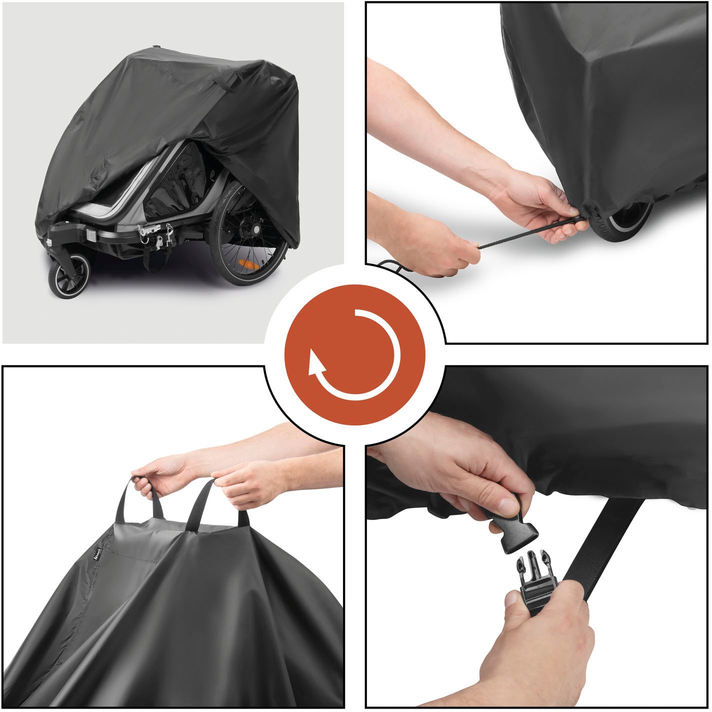 Hauck Abdeckhaube »Bike Trailer Cover« für Bike N Walk Duo, Dryk Duo und Dryk Duo Plus