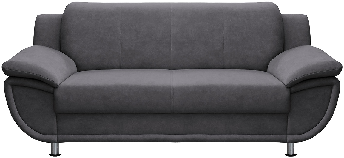 TRENDMANUFAKTUR 2-Sitzer »Rondo, Breite 178 cm, breite Armlehnen, Füße chromfarben« Couch wahlweise mit Federkern und in verschiedenen Bezügen bestellbar