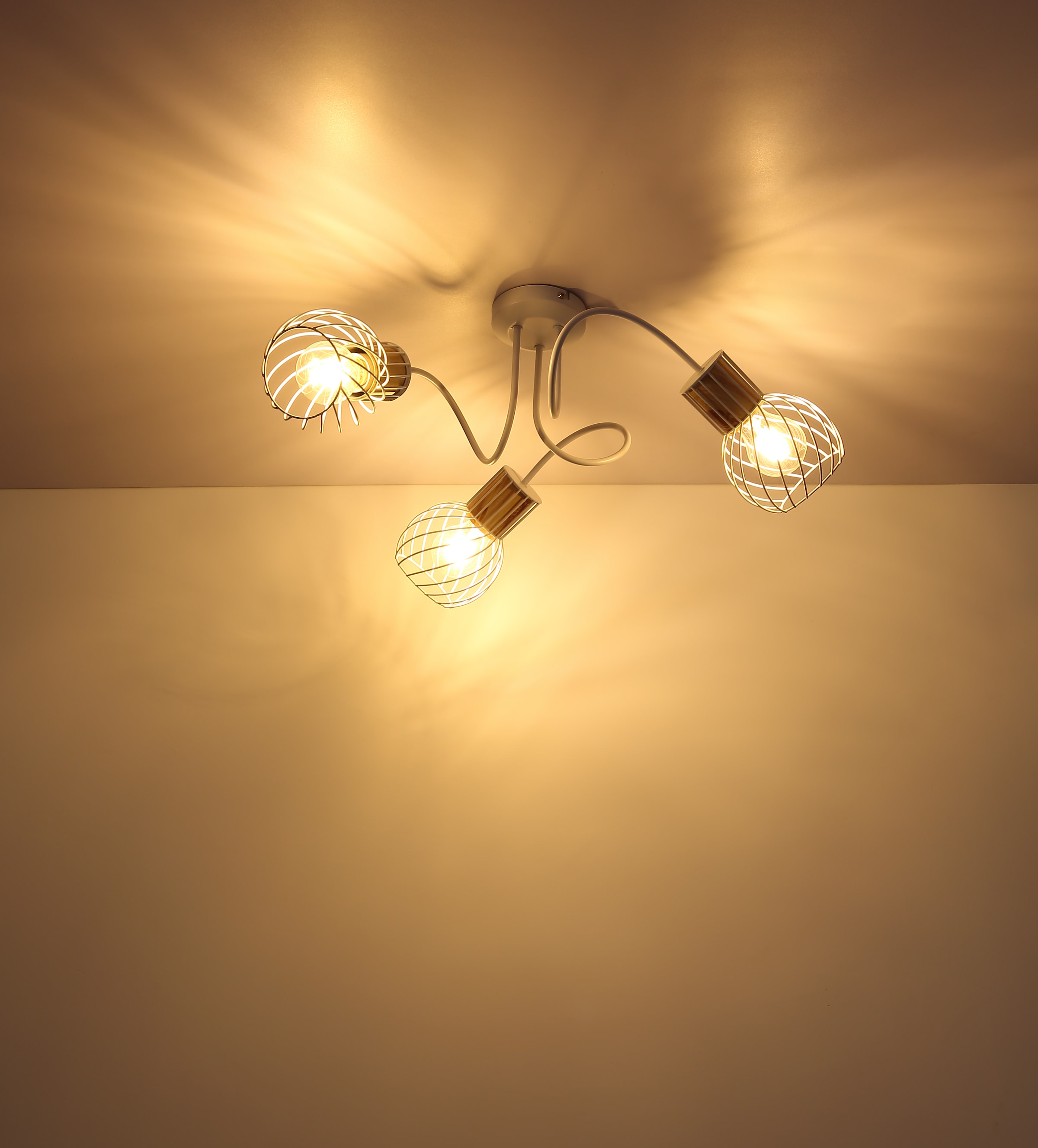 GLOBO LIGHTING Deckenleuchte »LUISE«, Leuchtmittel E27 | ohne Leuchtmittel, Deckenlampe/Wohnzimmer/Schlafzimmer/modern