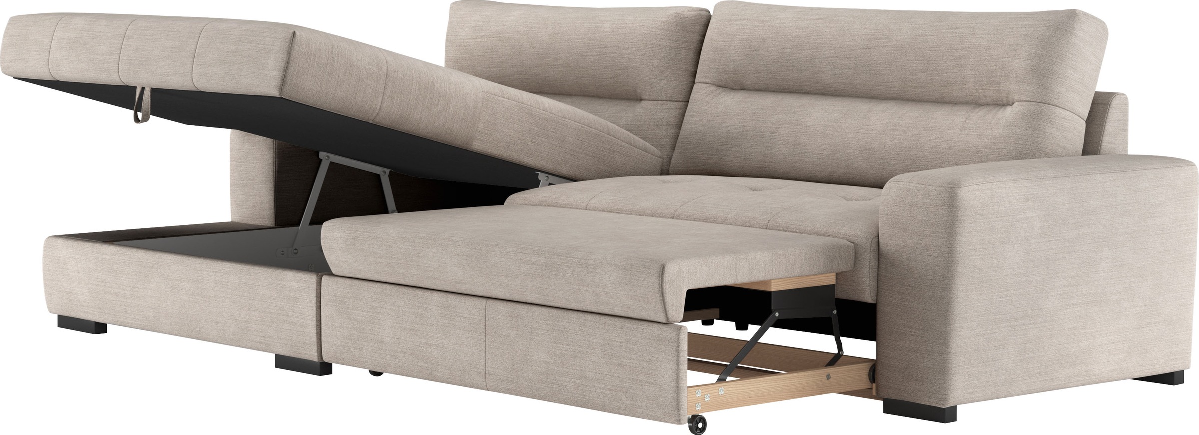 COTTA Ecksofa »Cappa L-Form«, wahlweise mit Bettfunktion & Bettkasten