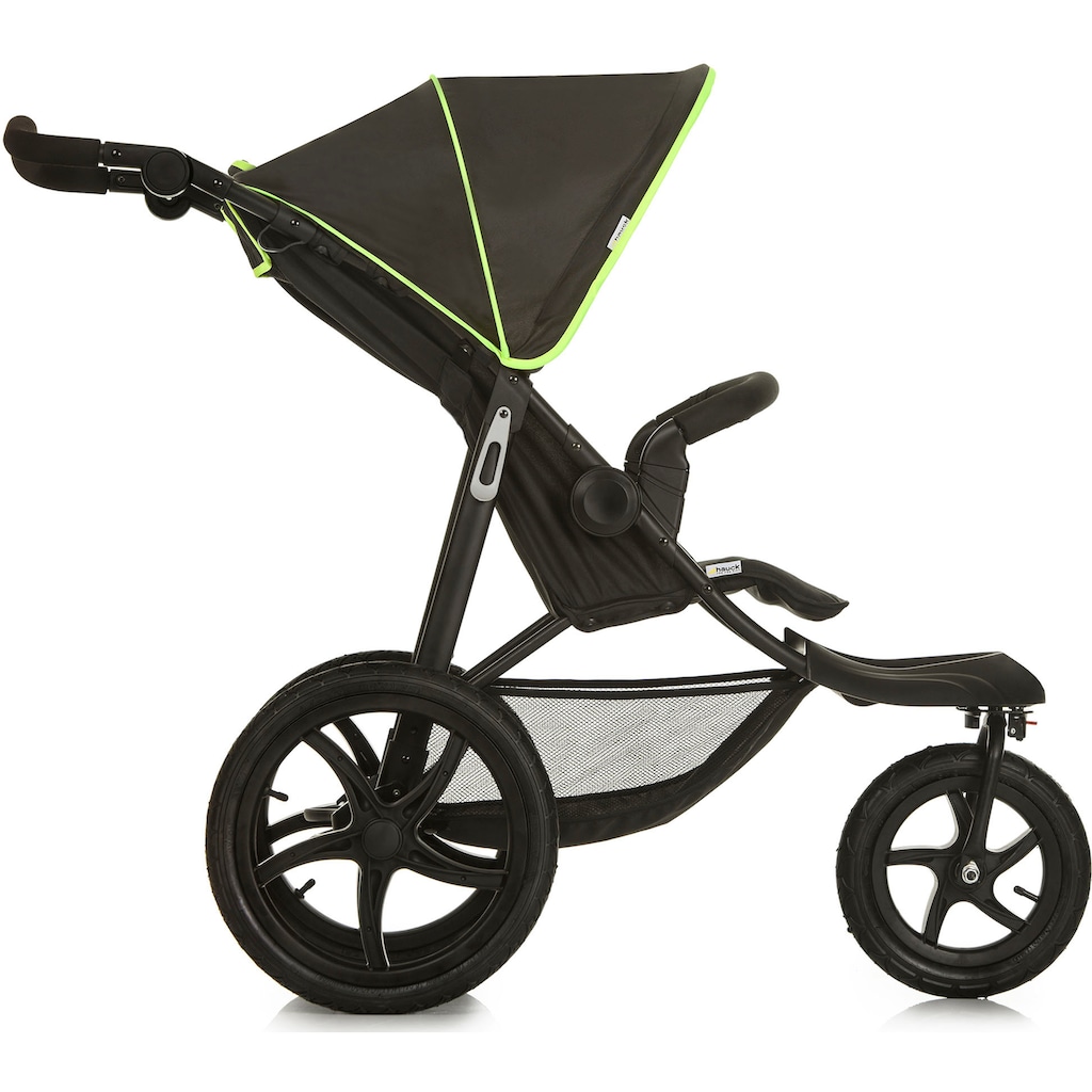 Hauck Dreirad-Kinderwagen »Runner black/neon yellow«