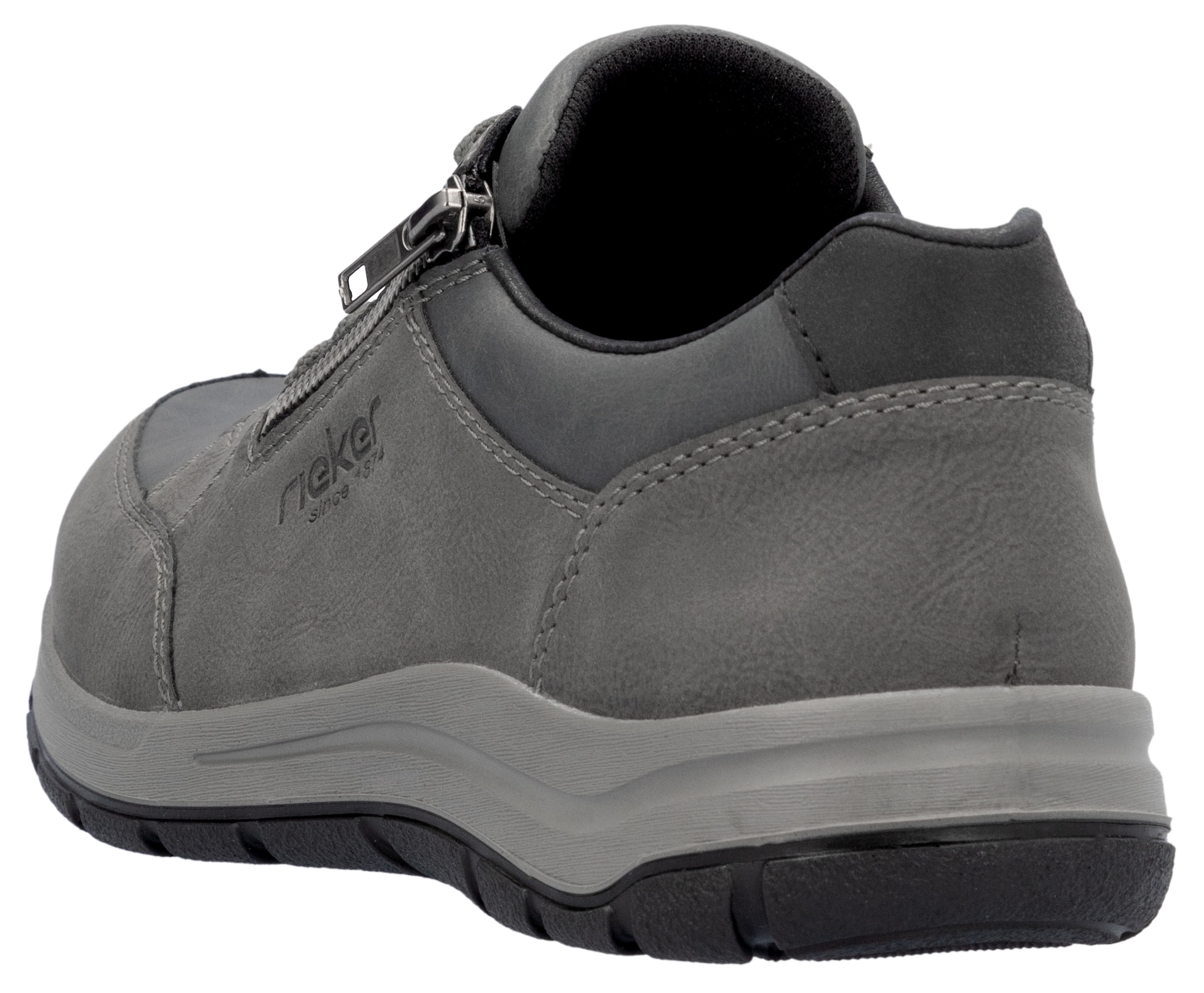 Rieker Sneaker, Freizeitschuh, Halbschuh, Schnürschuh mit gepolstertem Schaftrand