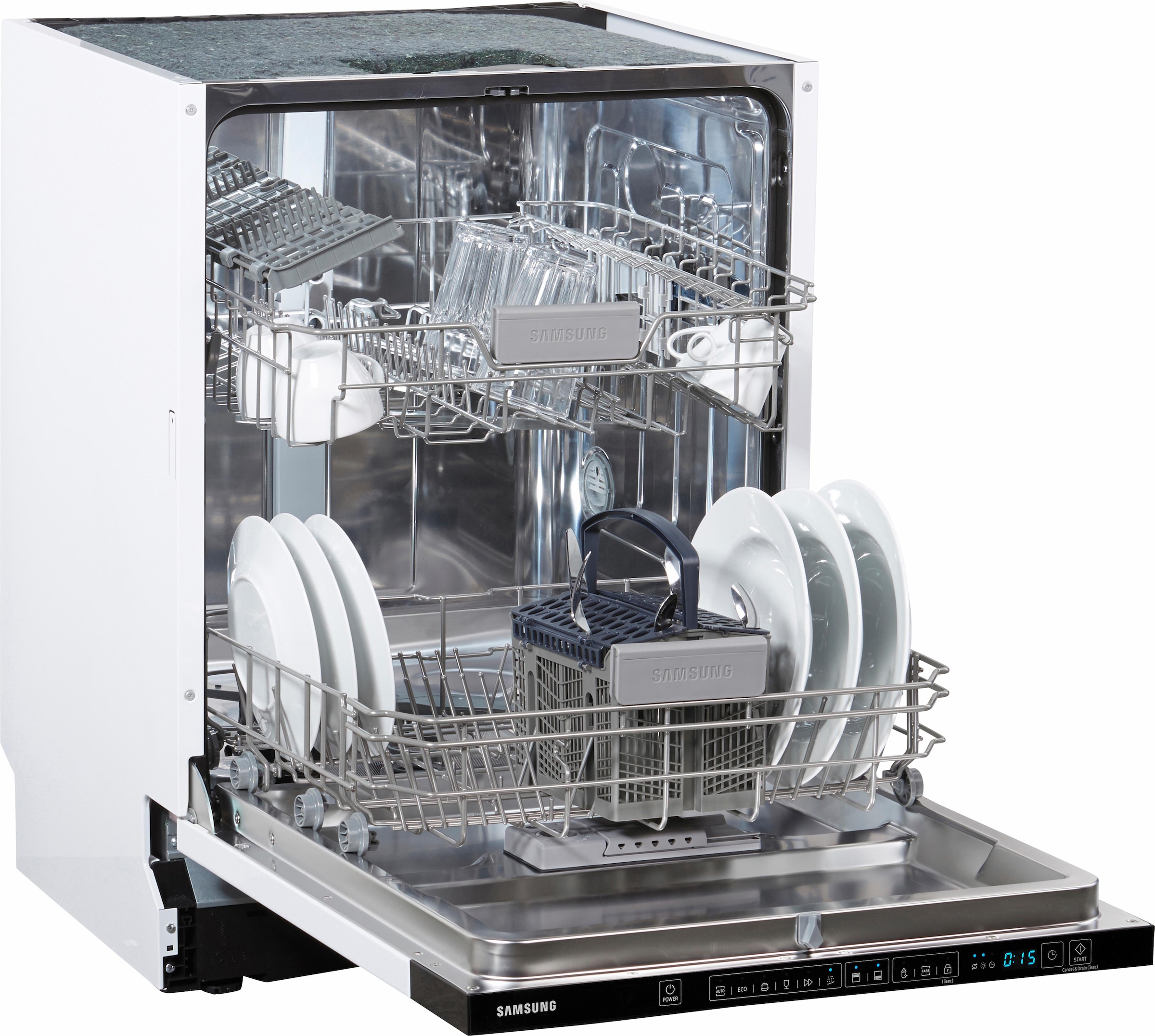 Samsung vollintegrierbarer Geschirrspüler »DW60M6040BB/EG«, DW4500, DW60M6040BB, 13 Maßgedecke, Luftschallemission nur 44 dB(A)