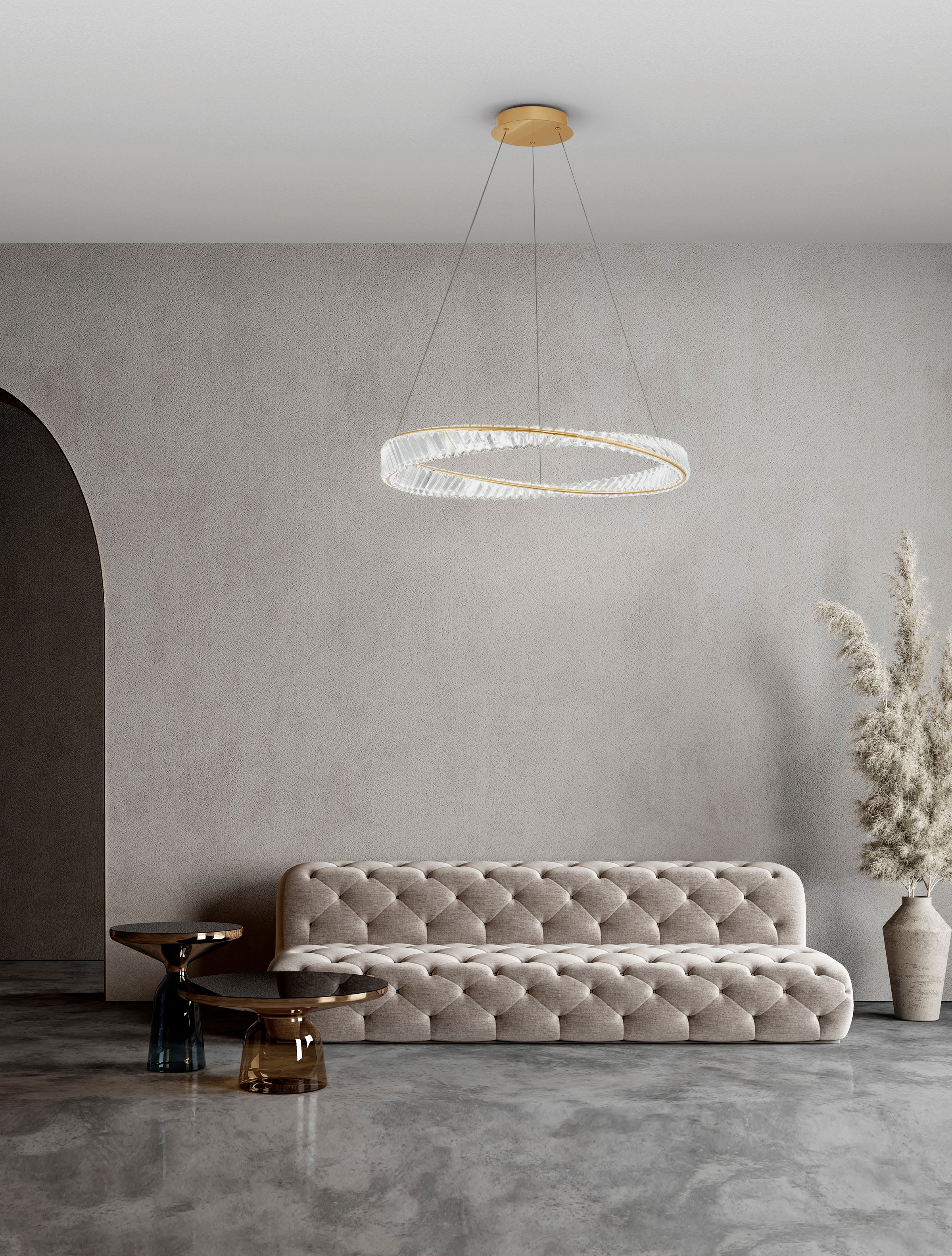 Nova Luce LED-Hängeleuchte »AURELIA«, 1 flammig, Leuchtmittel LED-Modul   L günstig online kaufen