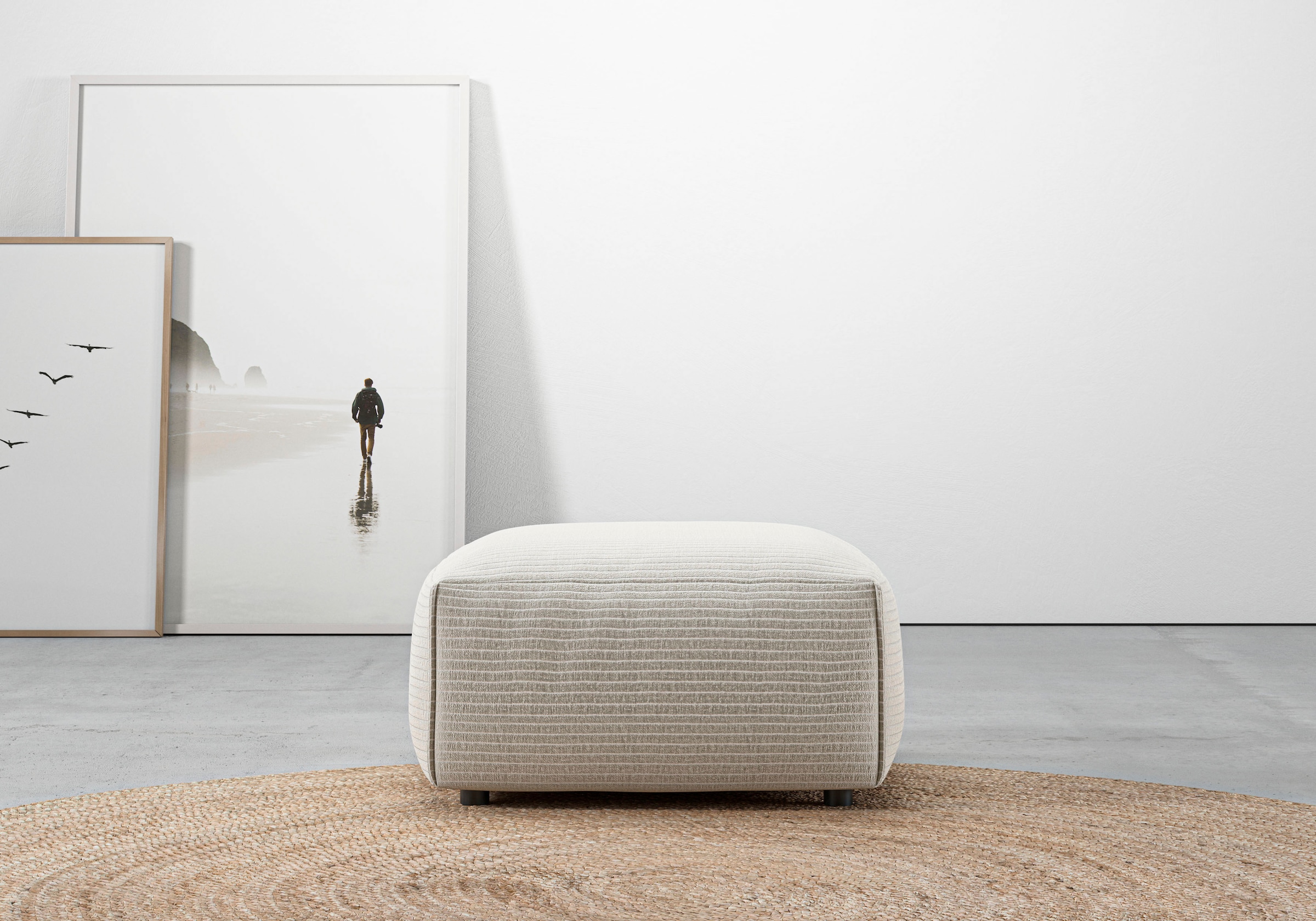 Home affaire Hocker »Glimminge auch in Breitcord, Feincord und Easy care-Be günstig online kaufen