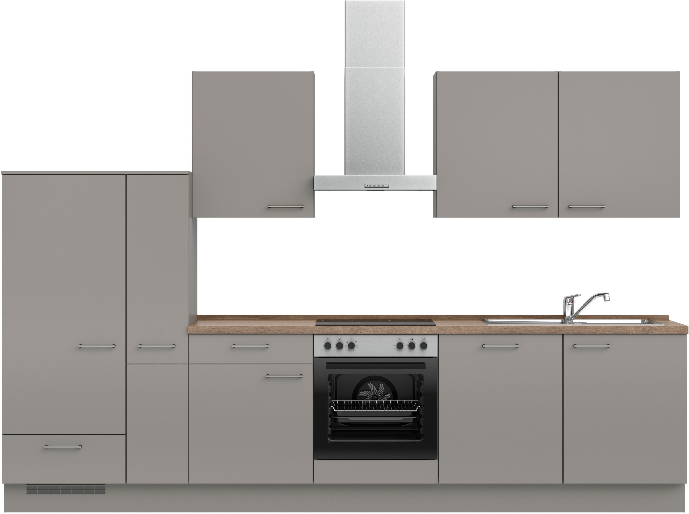 nobilia® Küchenzeile »"Laser I", Ausrichtung wählbar, Breite 330 cm« vormon günstig online kaufen