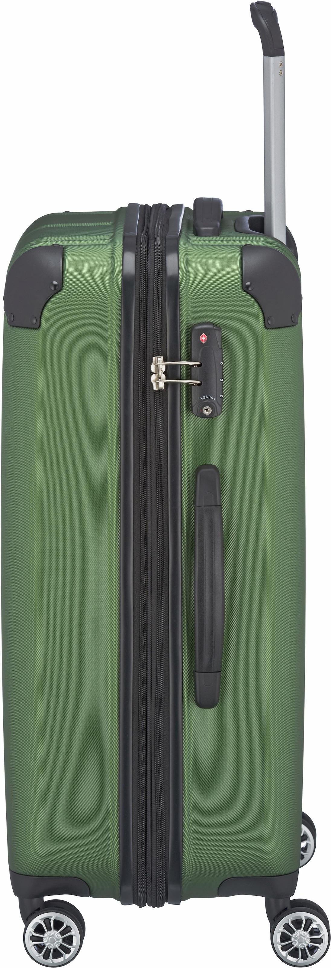 travelite Hartschalen-Trolley »CITY M«, 4 St. Rollen, Reisekoffer Koffer mittel groß Reisegepäck Hartschalenkoffer