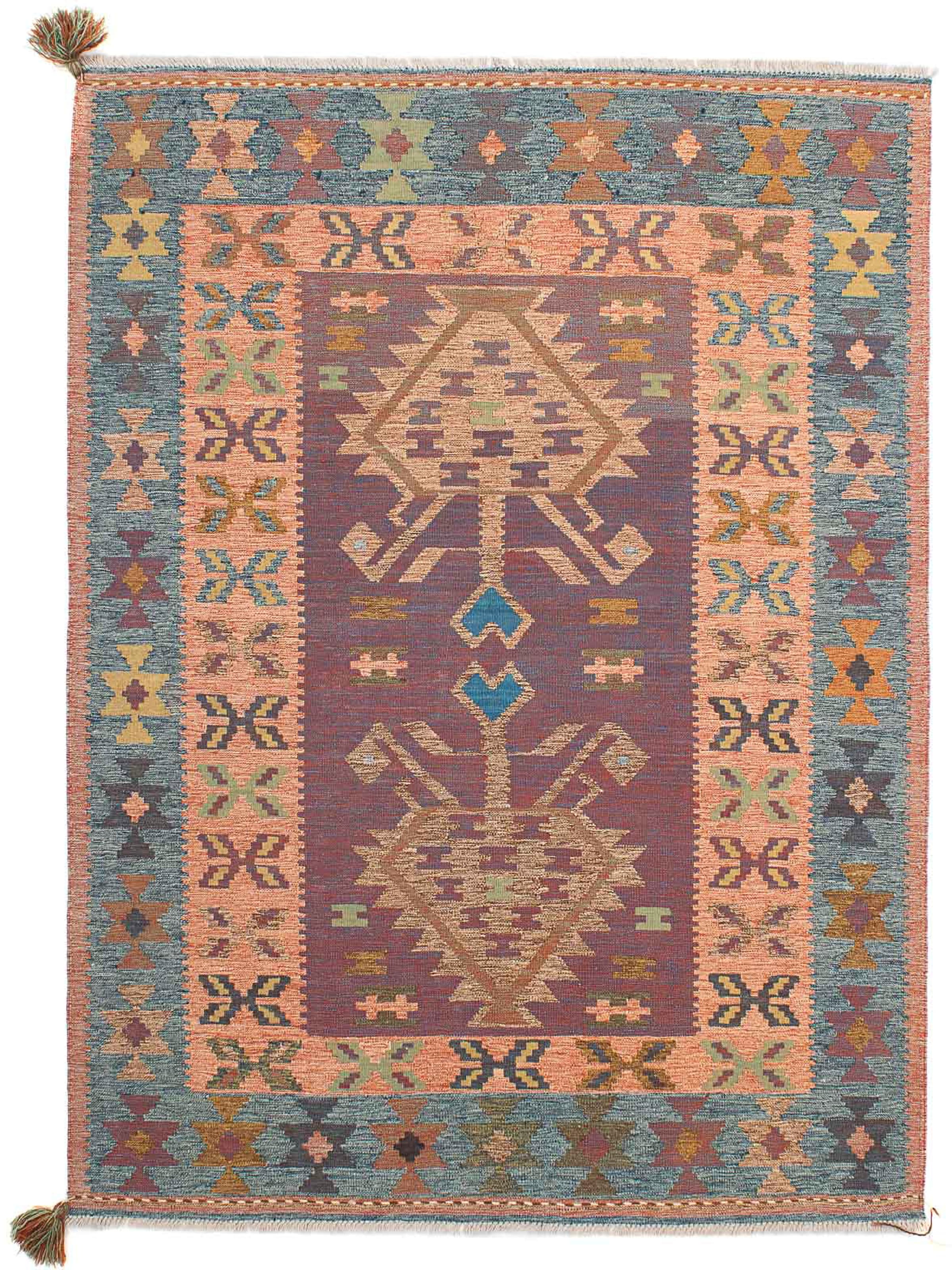 morgenland Wollteppich »Kelim - Oriental - 207 x 151 cm - mehrfarbig«, rech günstig online kaufen