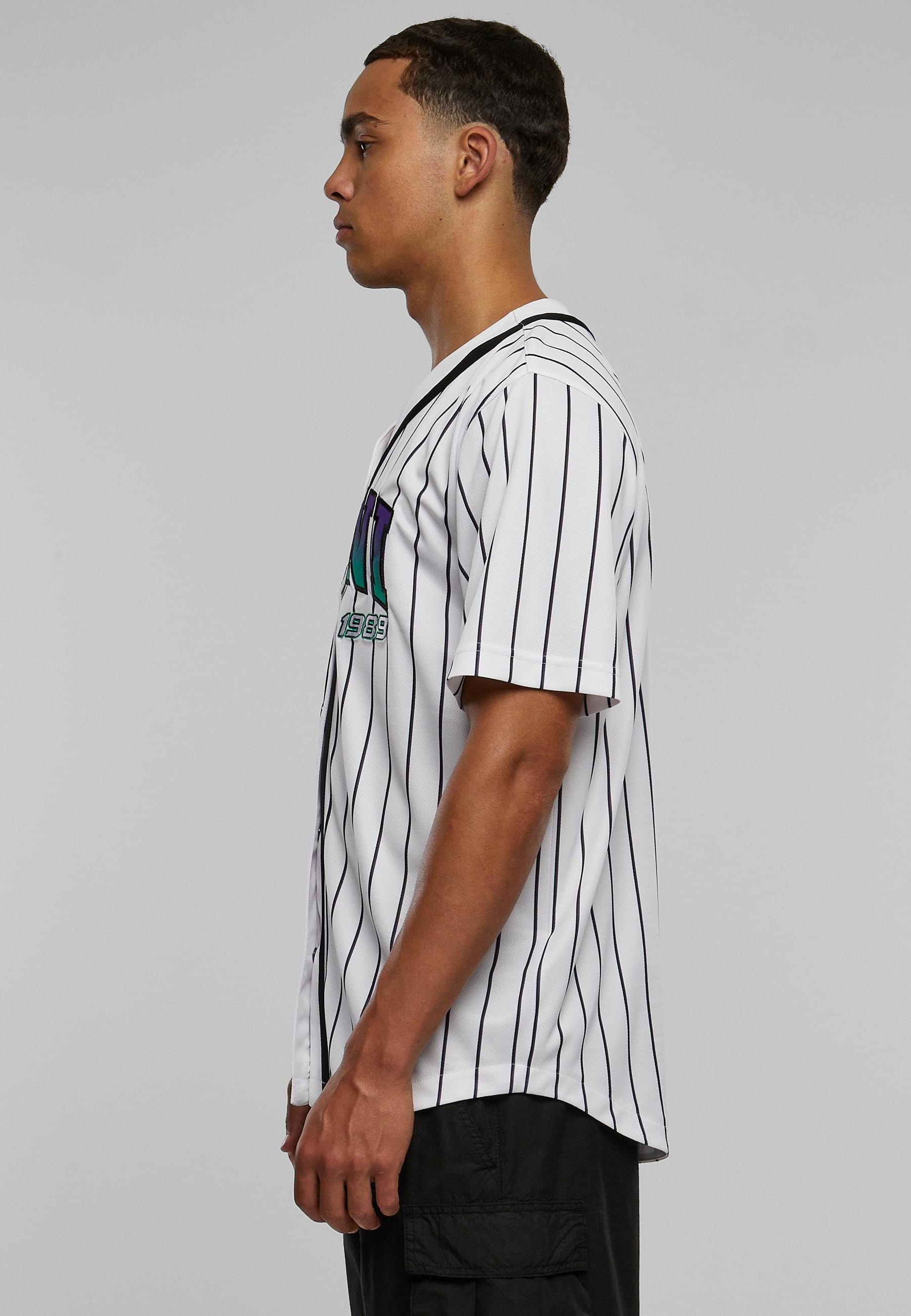 Karl Kani T-Shirt »Karl Kani Herren KM233-003-2 KK Serif Pinstripe Baseball Shirt« 1 Stk.