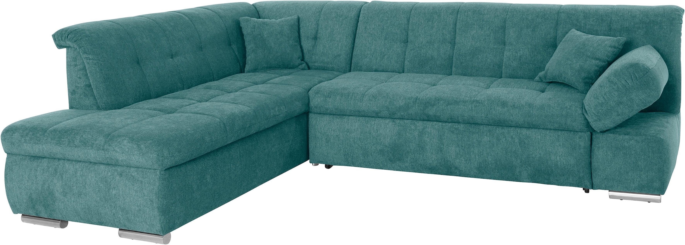 DOMO collection Ecksofa »Mona L-Form«, wahlweise mit Bett- und Armlehnfunktion