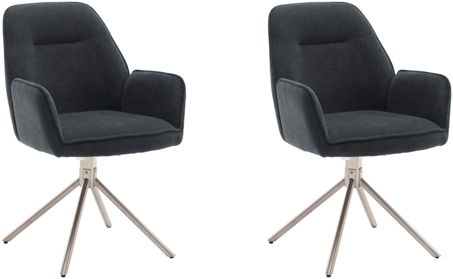 MCA furniture 4-Fußstuhl (Set) 2 Stk.180° drehbar