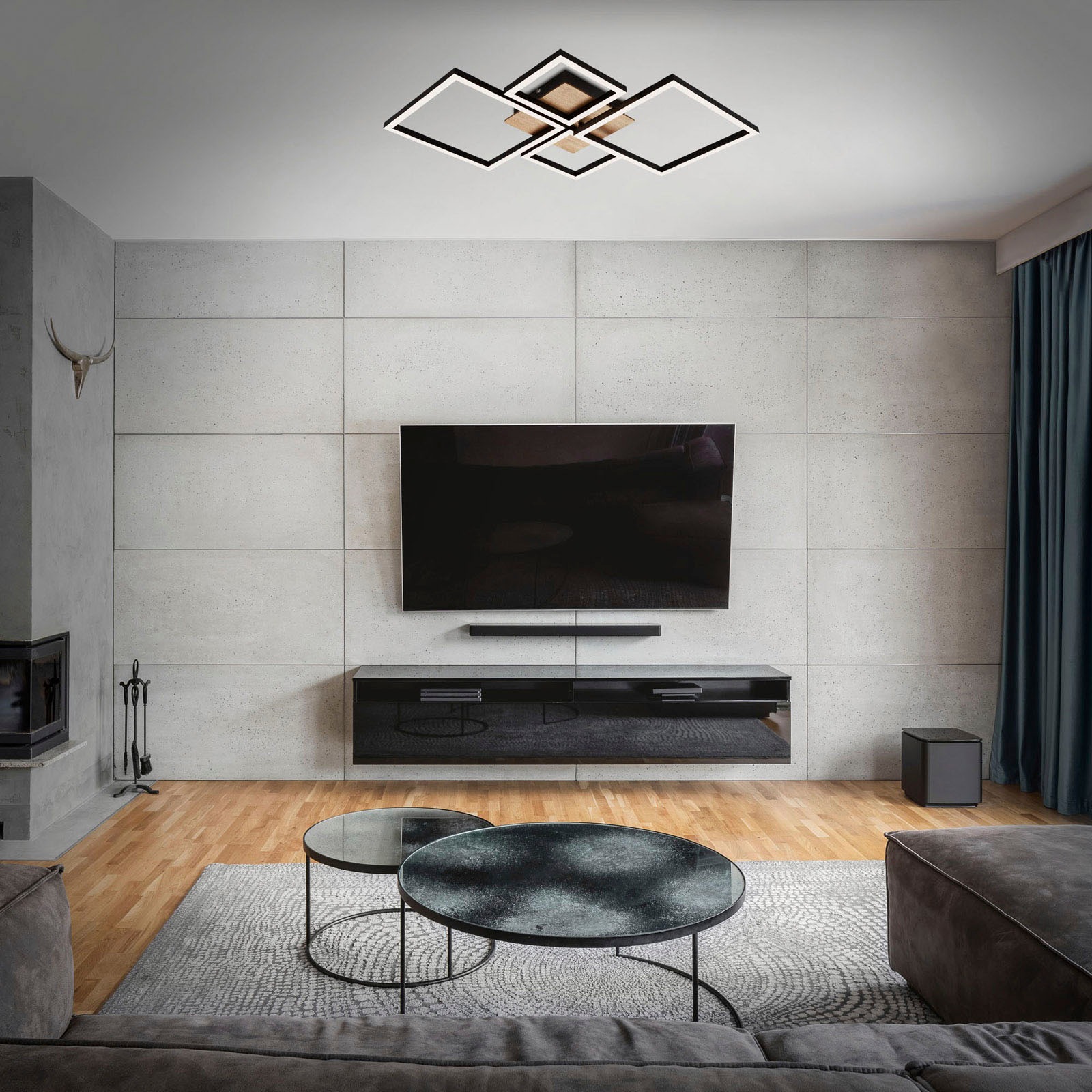 Briloner Leuchten LED Deckenleuchte »3128014 FRAME« LED-Board Warmweiß Deck günstig online kaufen