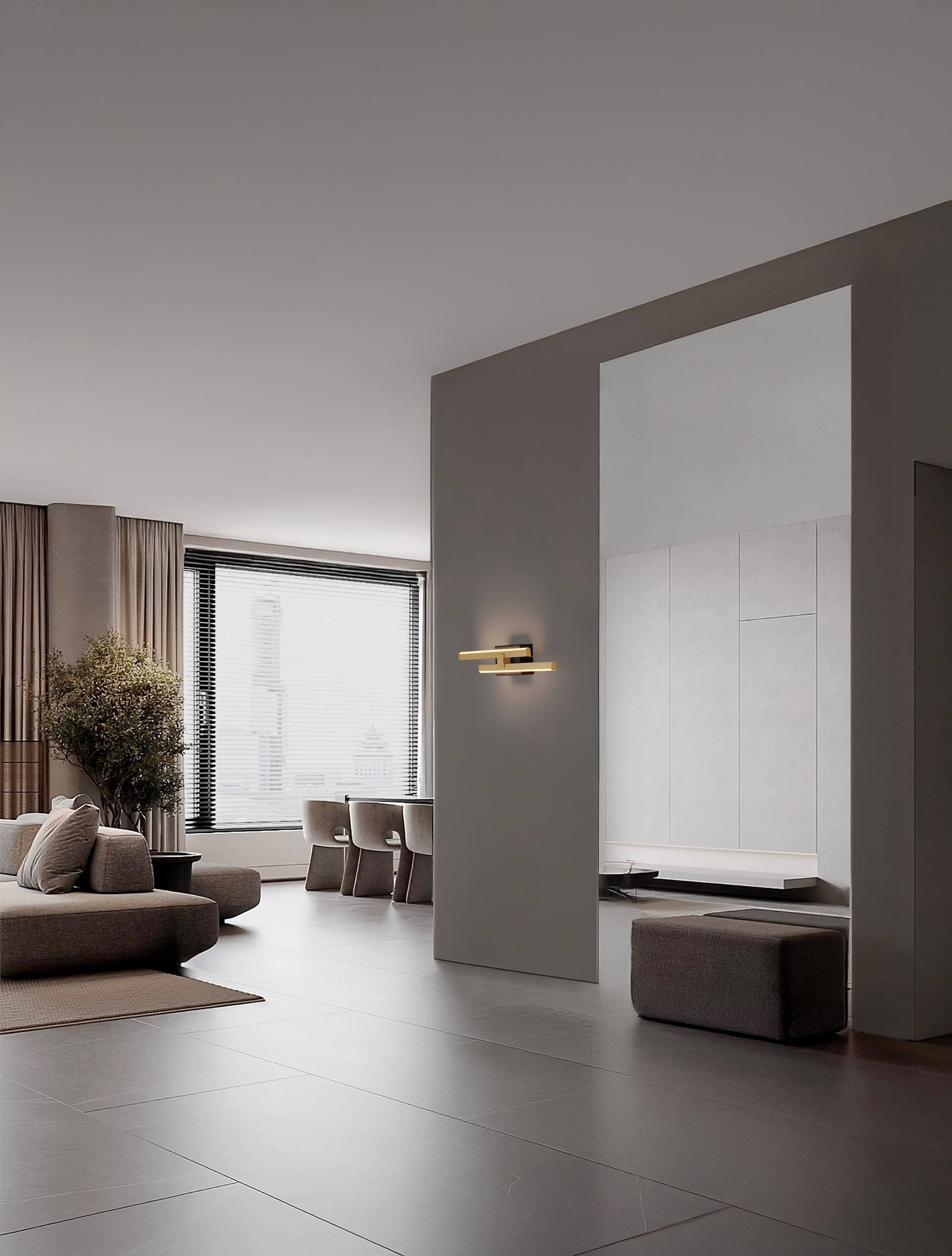 Nova Luce Wandleuchte »AMICA«, 2 flammig