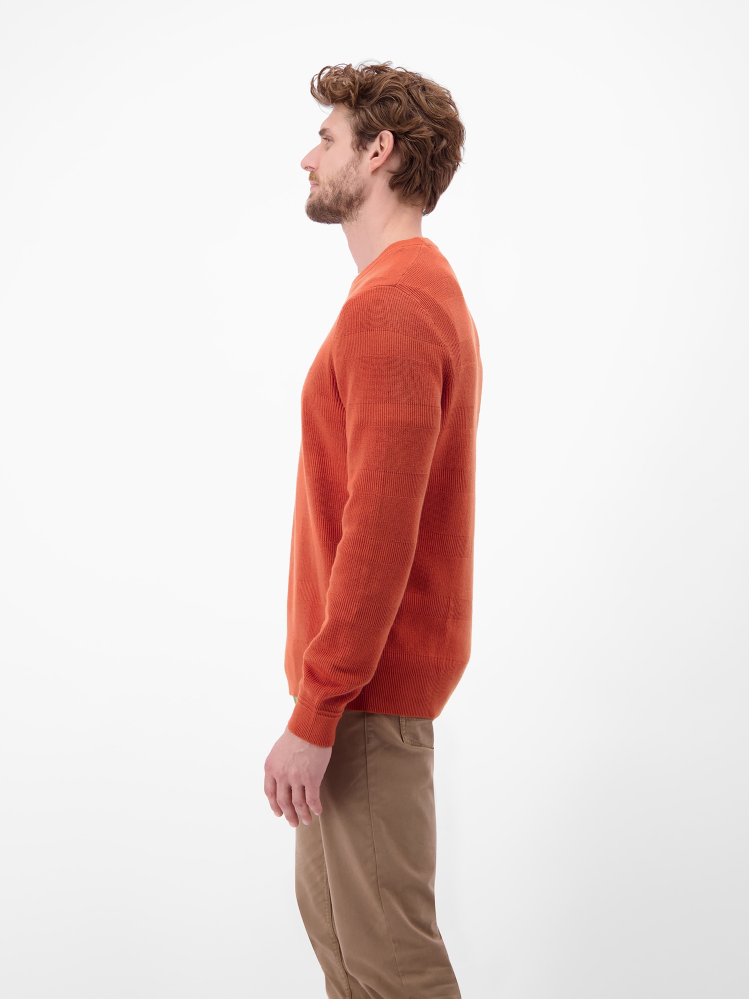 LERROS Strickpullover »LERROS Strickpullover für Herren, tonal gestreift«