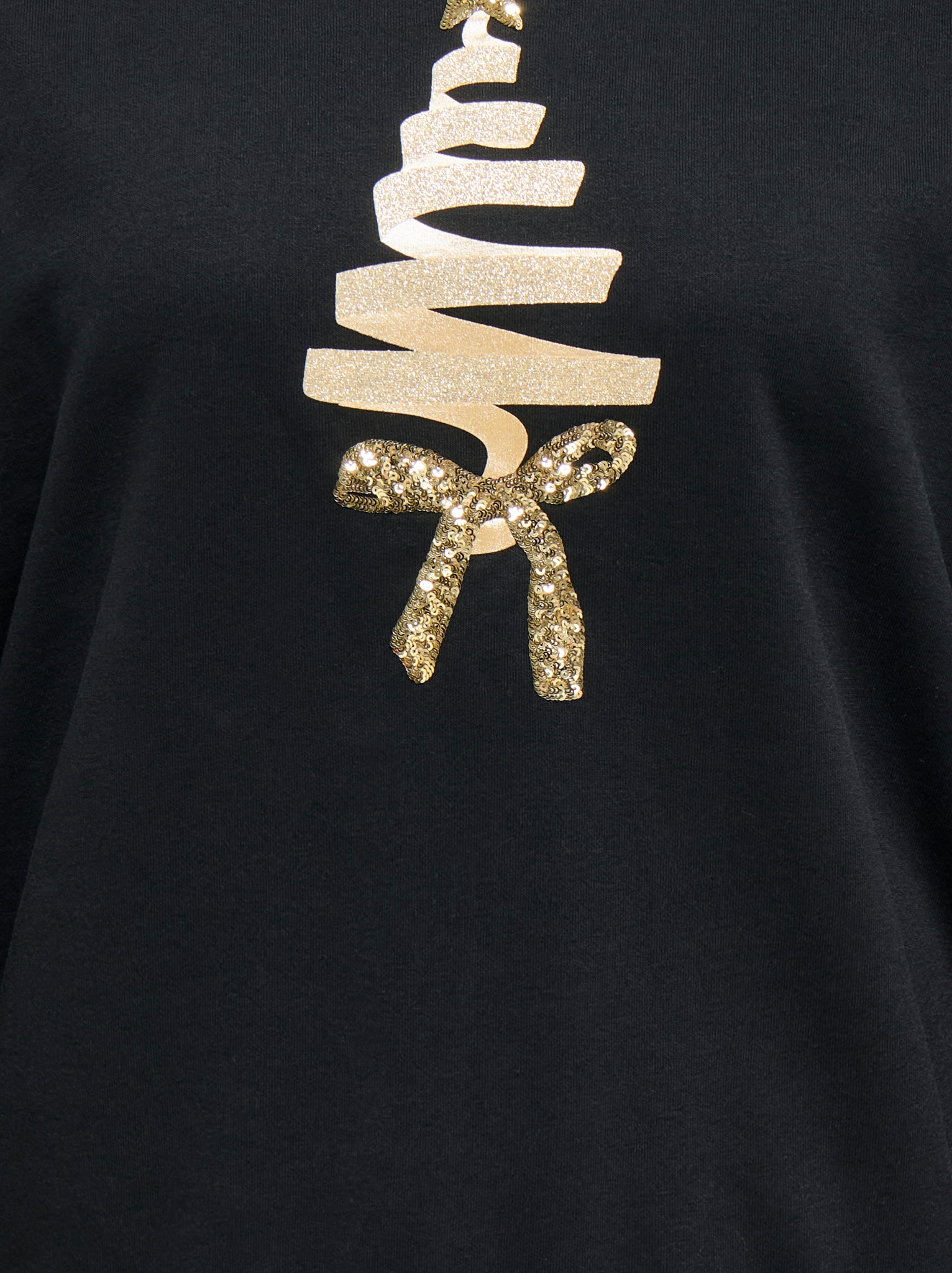 ONLY CARMAKOMA Sweatshirt »CARXMAS SNOW LS O-NECK SWEAT SWT«, Baumwollmischung, regular fit
