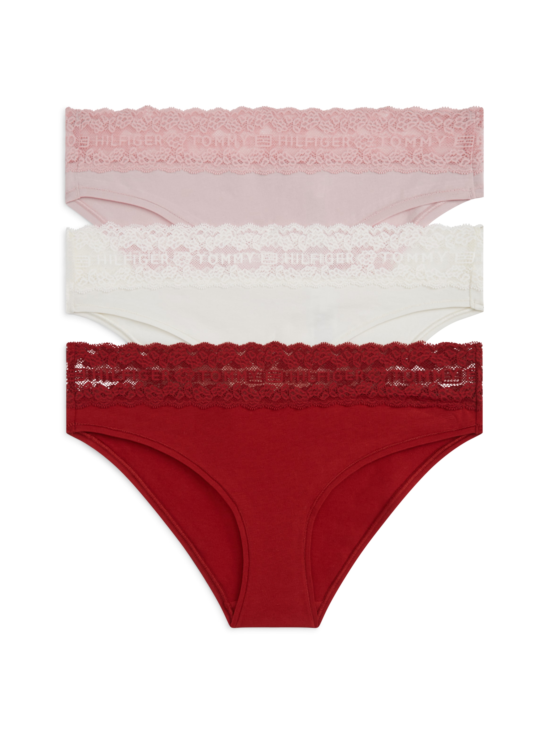 Tommy Hilfiger Underwear Bikinislip 3 Stk. Körpernahe Passform mit elastischem Spitzenbund