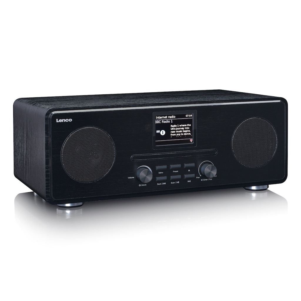 Lenco Internet-Radio »DIR-261BK - Internetradio«, (Digitalradio (DAB+)