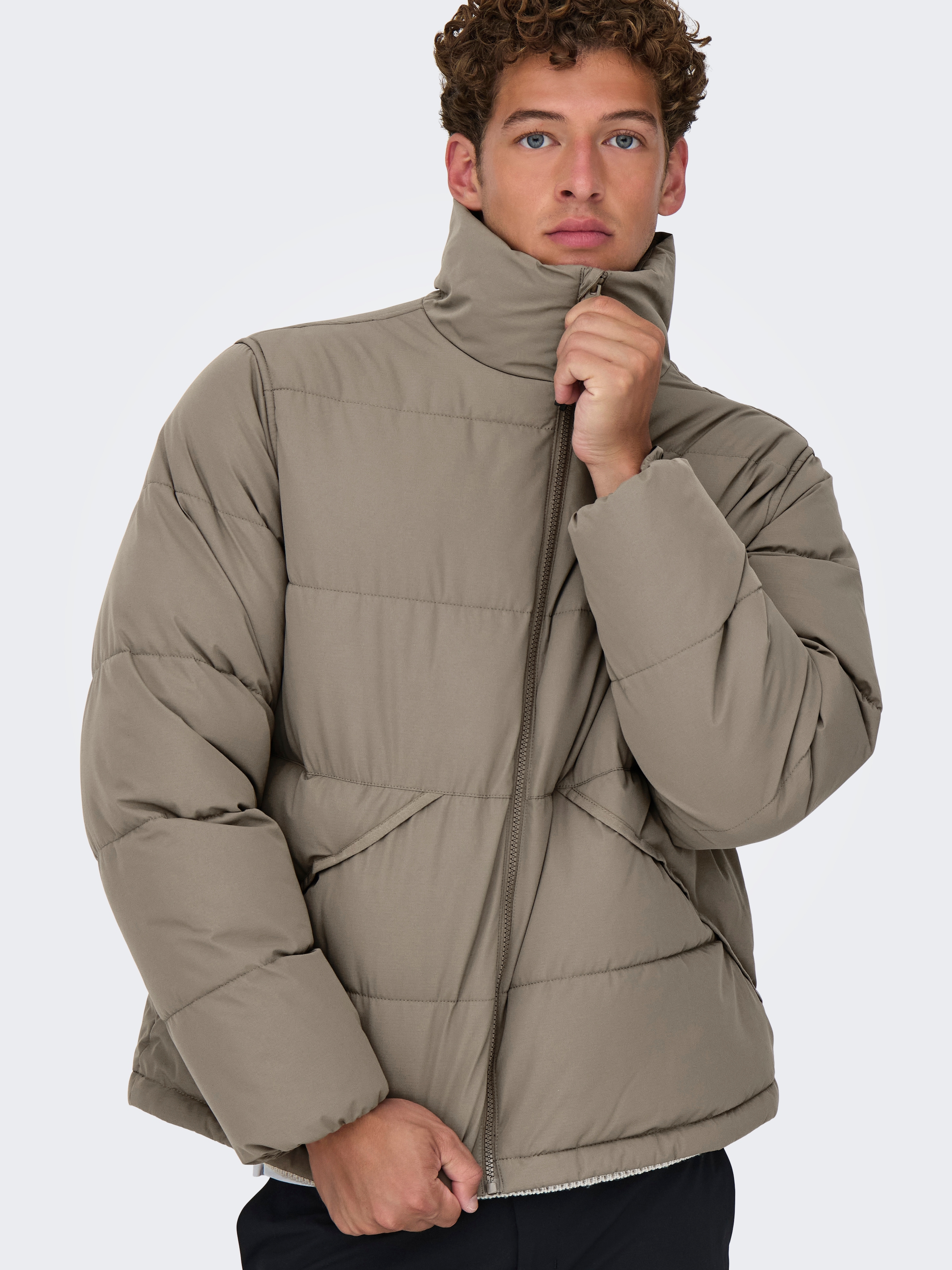 ONLY & SONS Steppjacke »ONSPACK LIFE PUFFER JACKET OTW«, ohne Kapuze