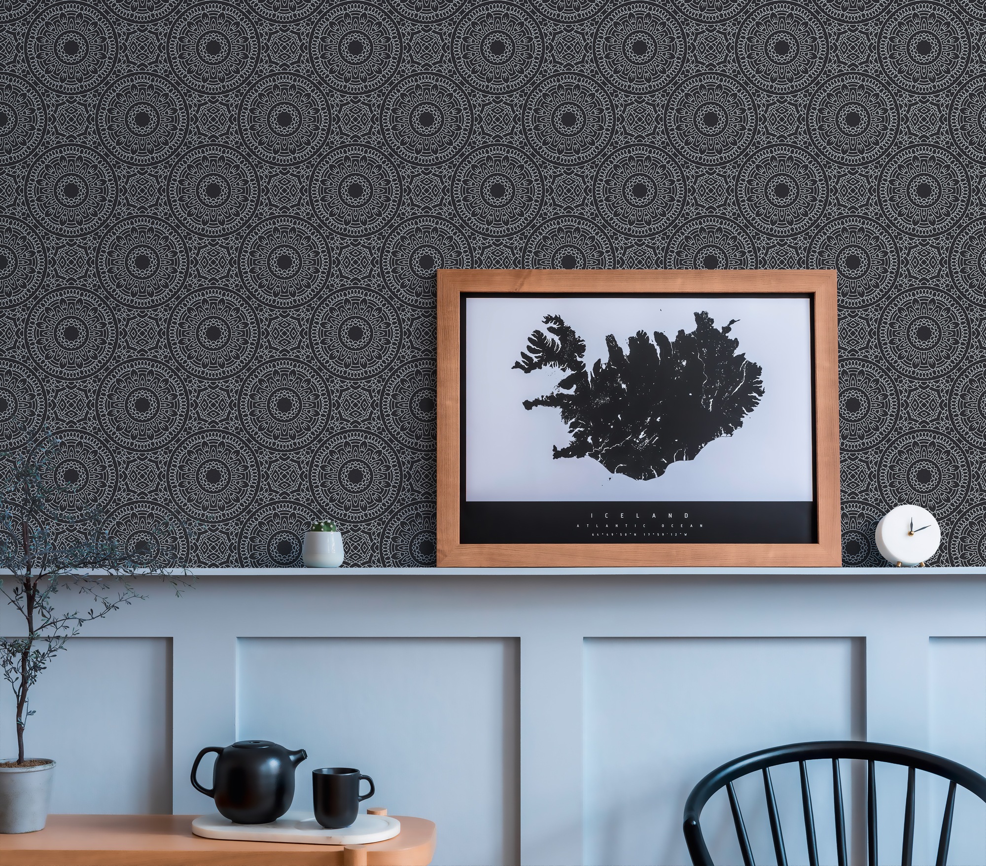 A.S. Création Vliestapete »Tapete Mandala«, glänzend-abstrakt-organisch, Grafiktapete Boho Tapete Metallisch Tapeten Wohnzimmer Schlafzimmer