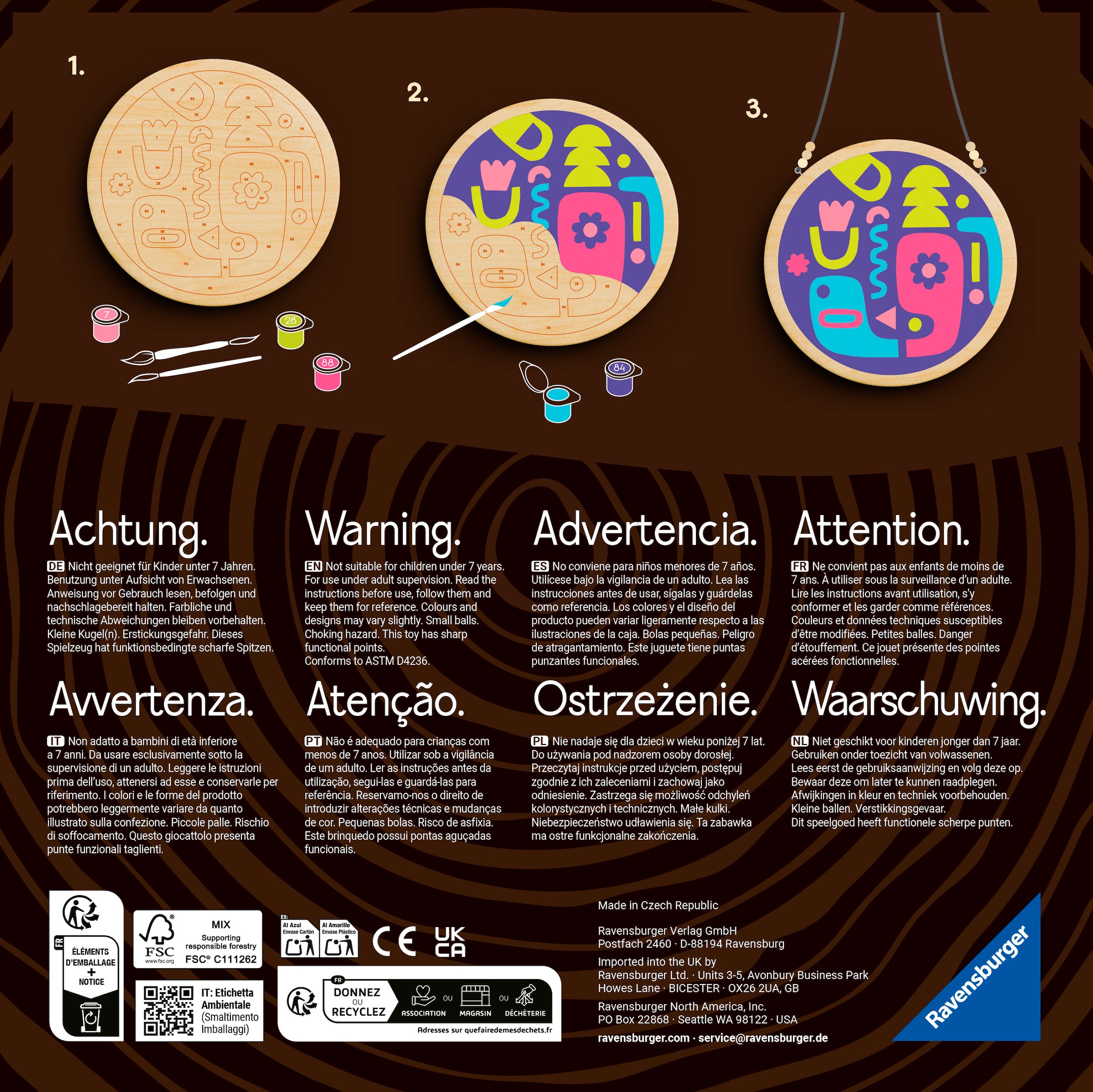 Ravensburger Malen nach Zahlen »CreArt, Wooden, Sea«, Made in Europe