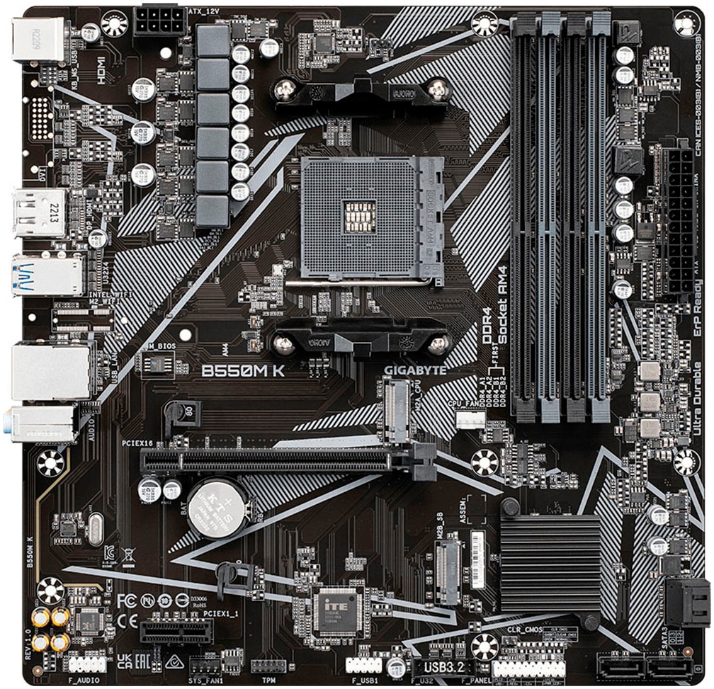 Gigabyte Mainboard »B550M K«