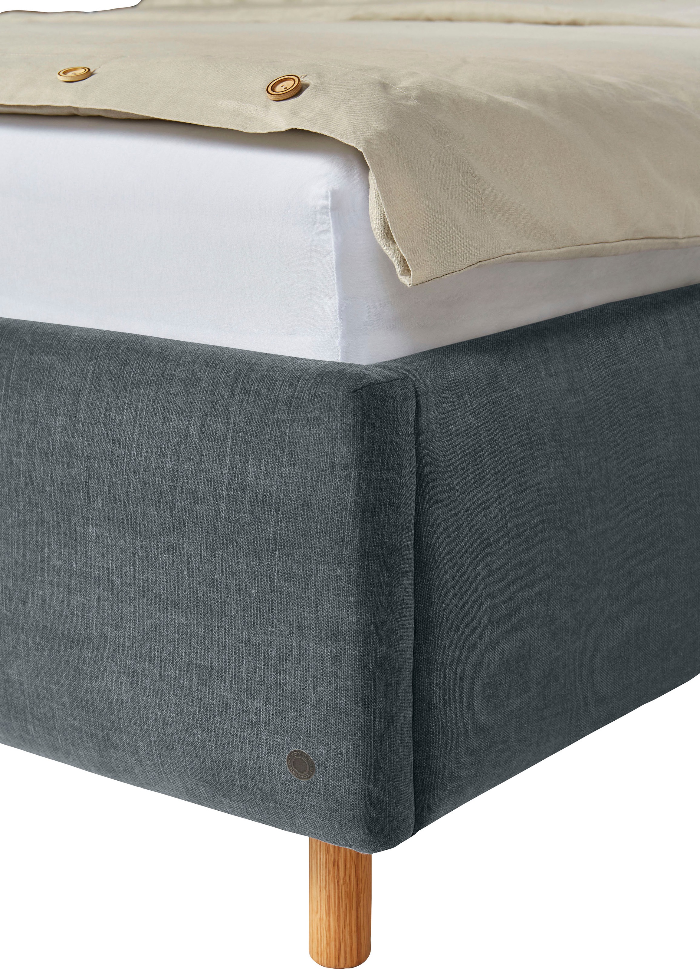 4. Bild von TOM TAILOR HOME Polsterbett »CALIFORNIA BED«, mit seitlichen Holzakzenten am Kopfteil