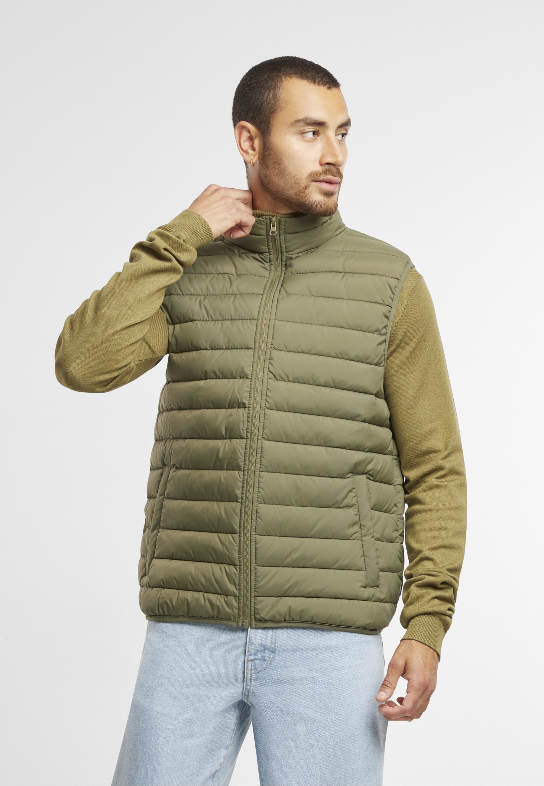 URBAN CLASSICS Steppweste »Urban Classics Basic Light Weigh Vest« 1 Stk.