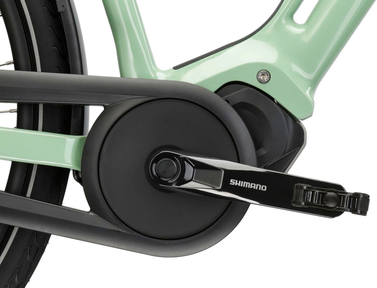 Kross E-Bike »E-Citybike Sentio Hybrid 4.0 28 Zoll grün«, 7 Gang, Shimano, NEXUS, Mittelmotor 250 W