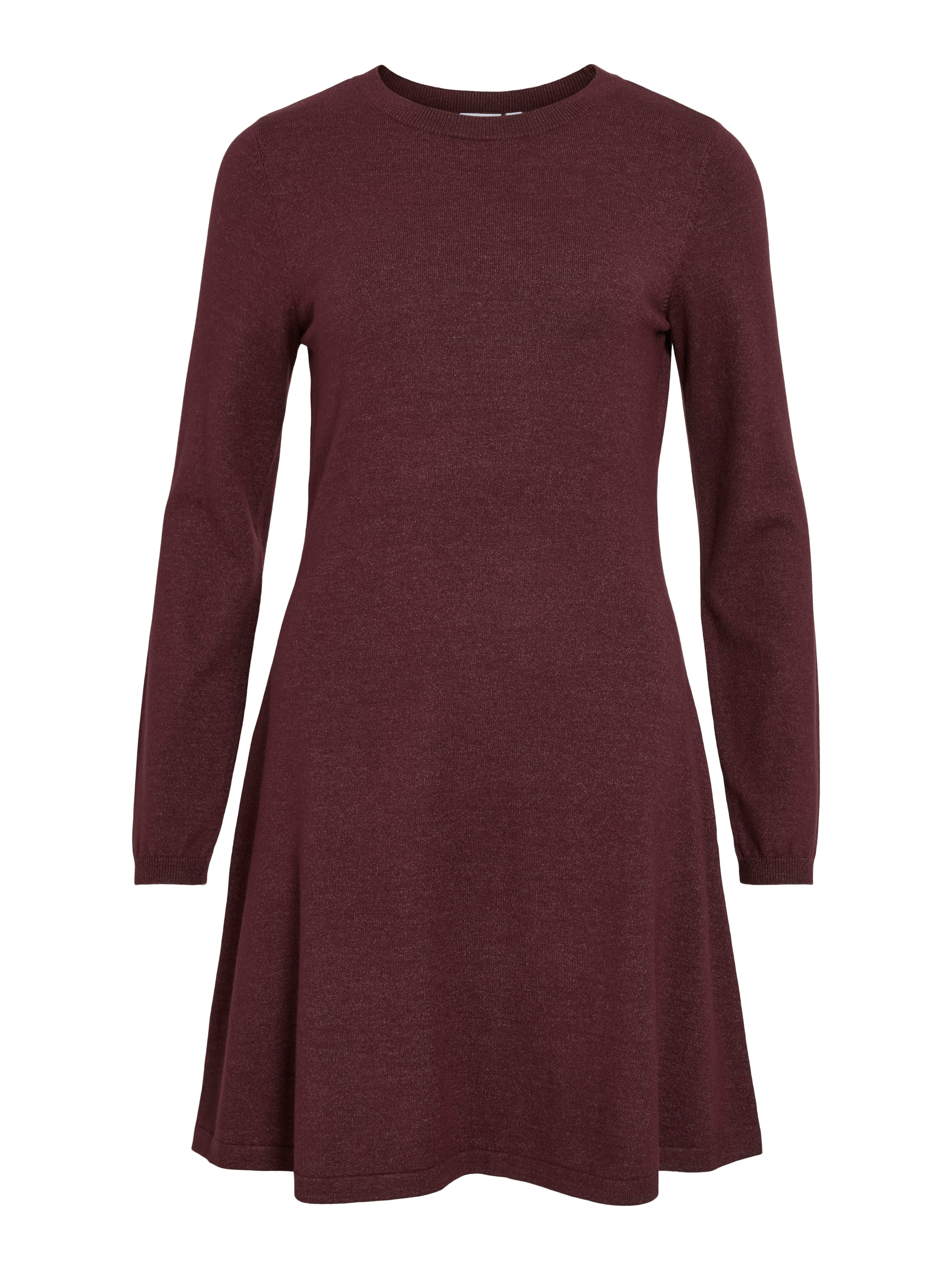 Vila Strickkleid »VICOMFY A-LINE O-NECK KNIT DRESS - NOOS« Materialmix, normal geschnitten