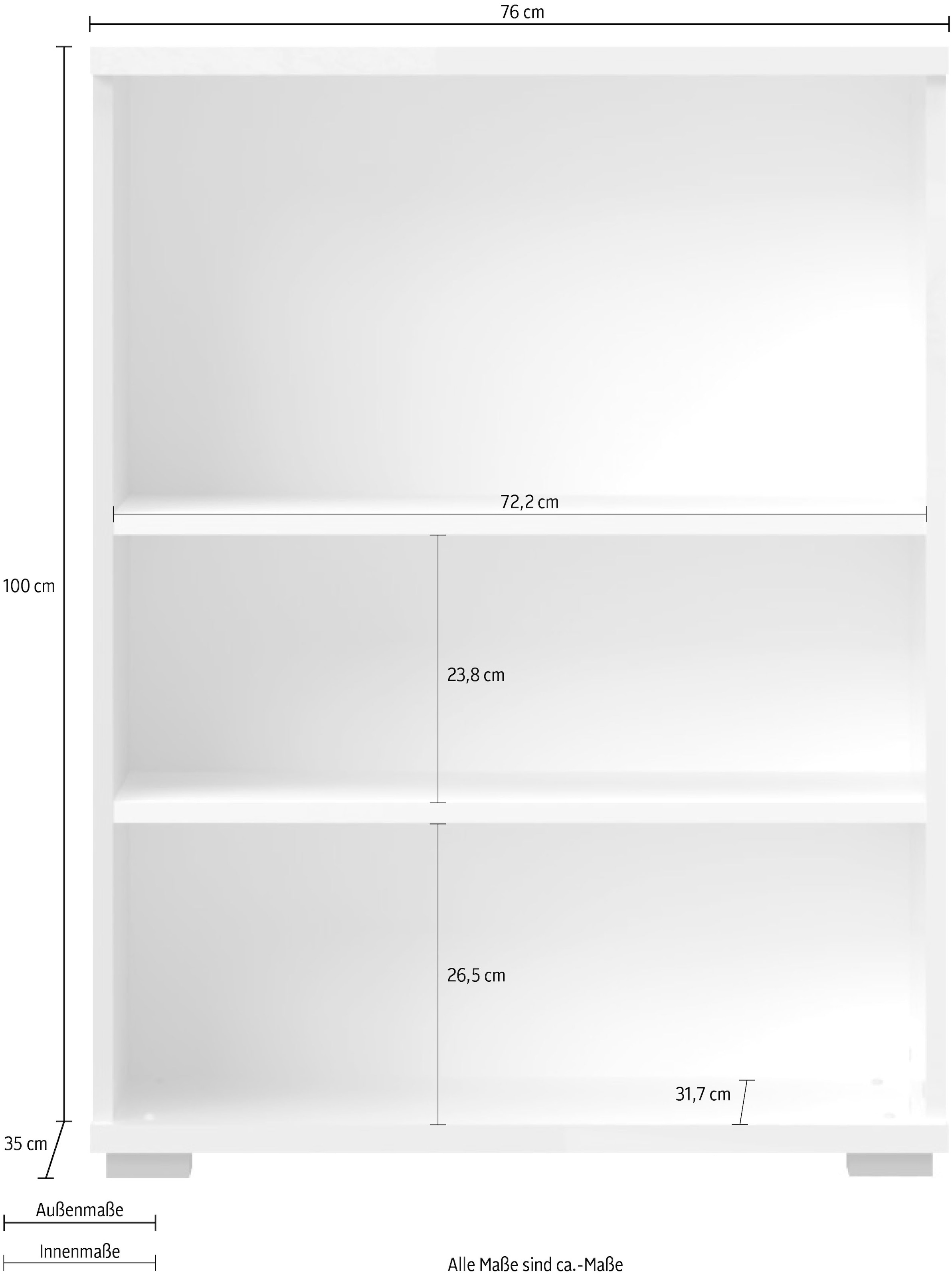 Places of Style Schuhschrank »Piano«, (H/B/T): 101/76/35cm), UV lackiert, hochglänzend, Soft-Close Funktion