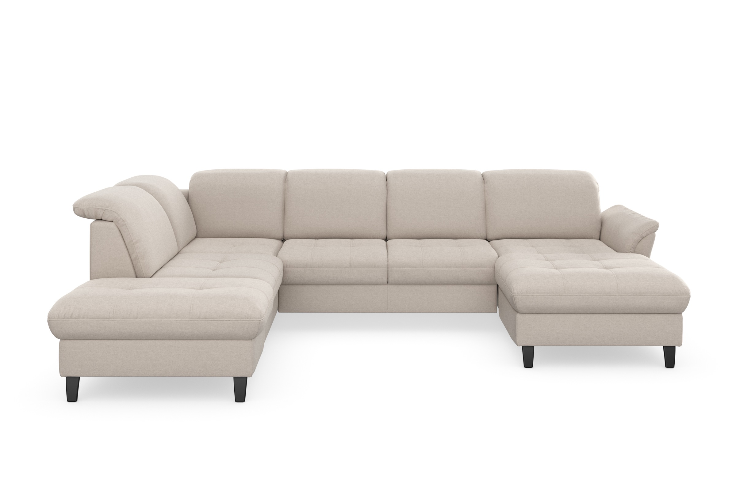 sit&more Wohnlandschaft »Maggiore U-Form«, wahlweise mit Kopfteilverstellung, Bettfunktion und Stauraum