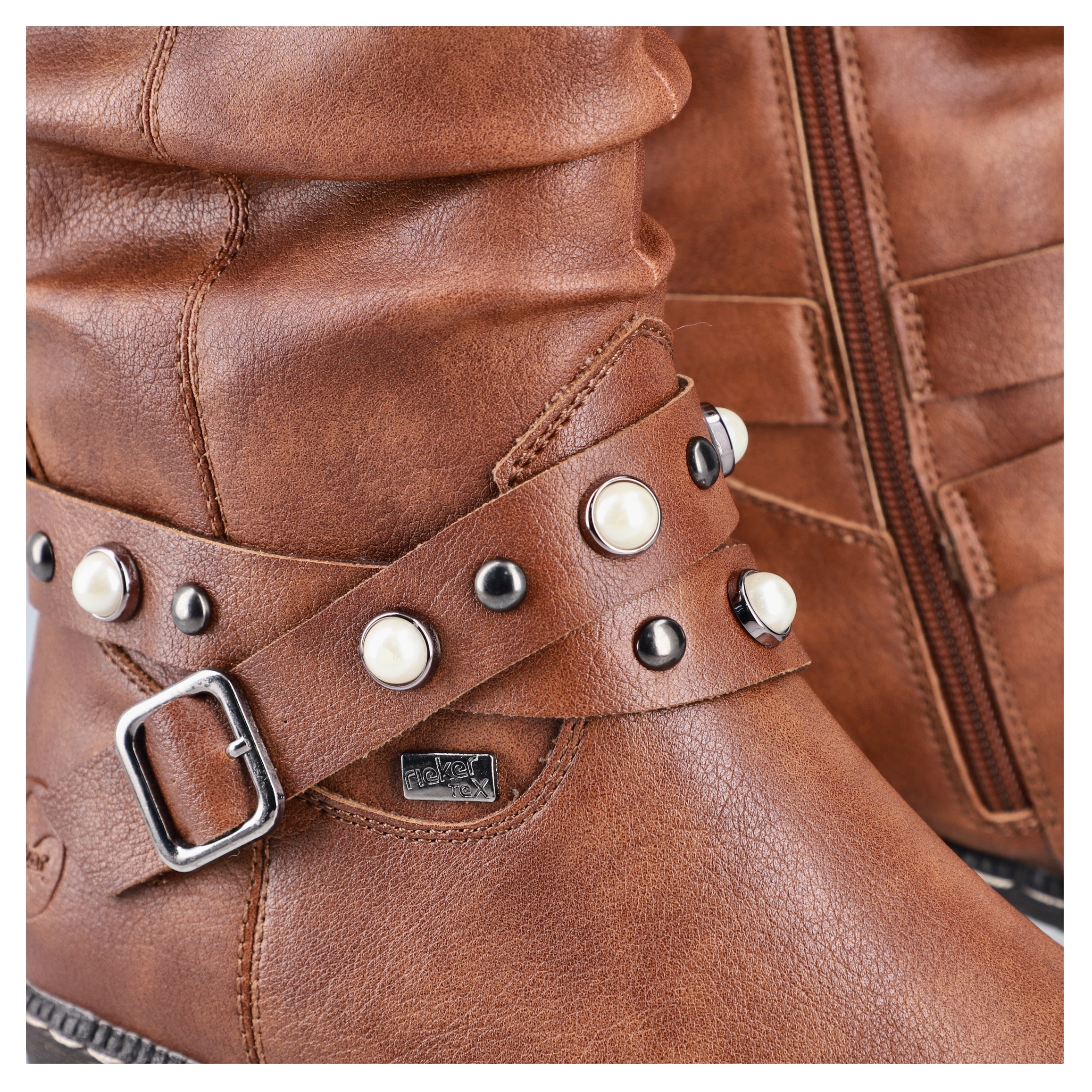 Rieker Westernstiefel, Cowboystiefel, Blockabsatz, mit wasserabweisender riekerTEX-Membran