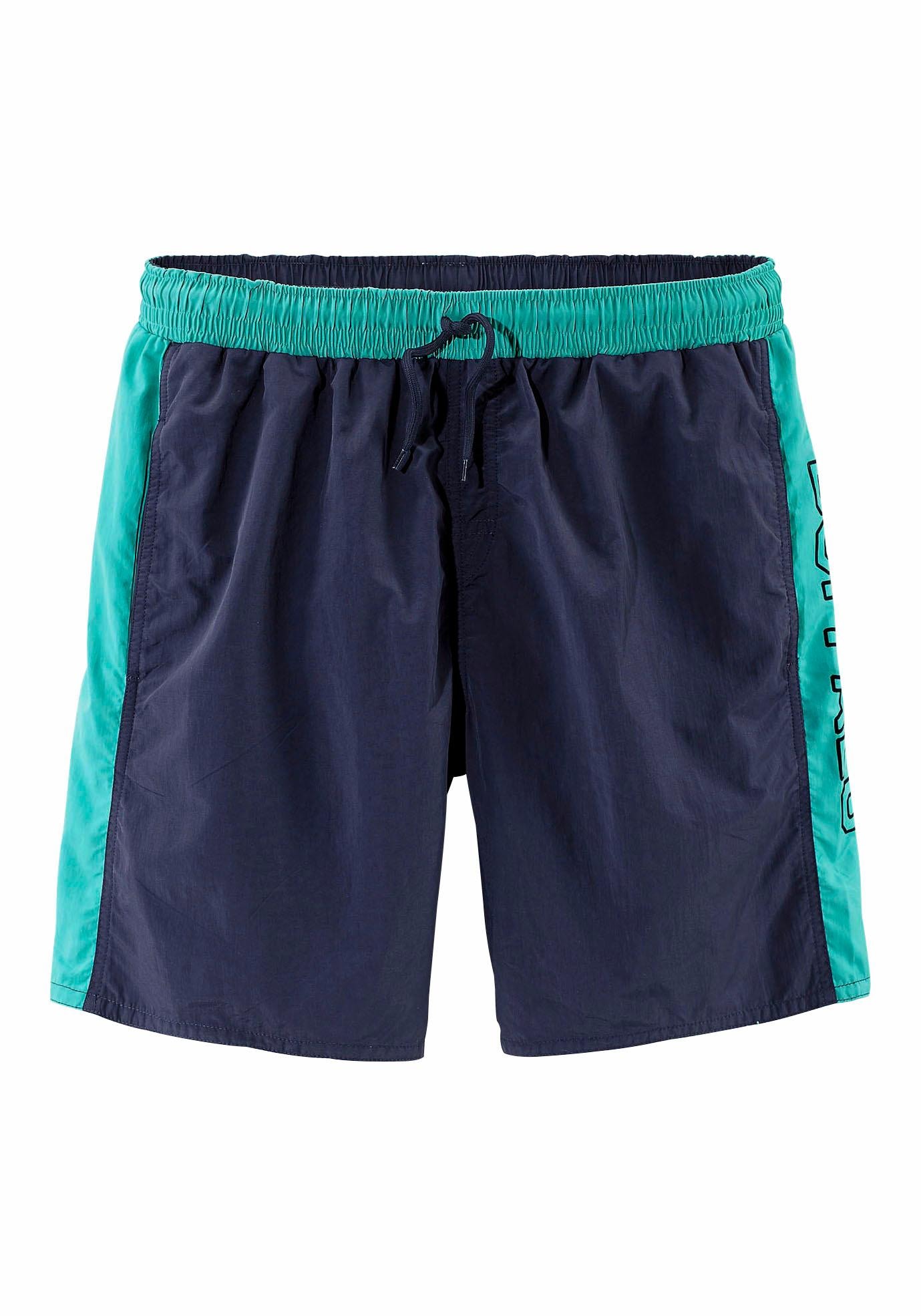 Bild von Buffalo Badeshorts, im Streifendesign in 2 Längen