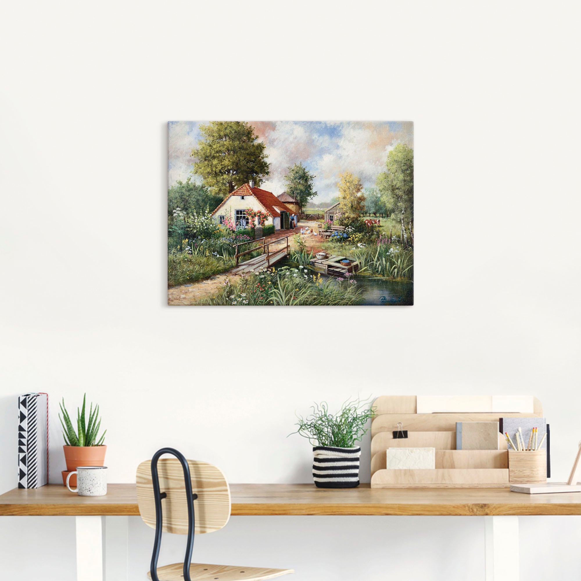 Artland Wandbild »Bauernhof«, Gebäude, (1 St.), als Leinwandbild, Poster in verschied. Größen