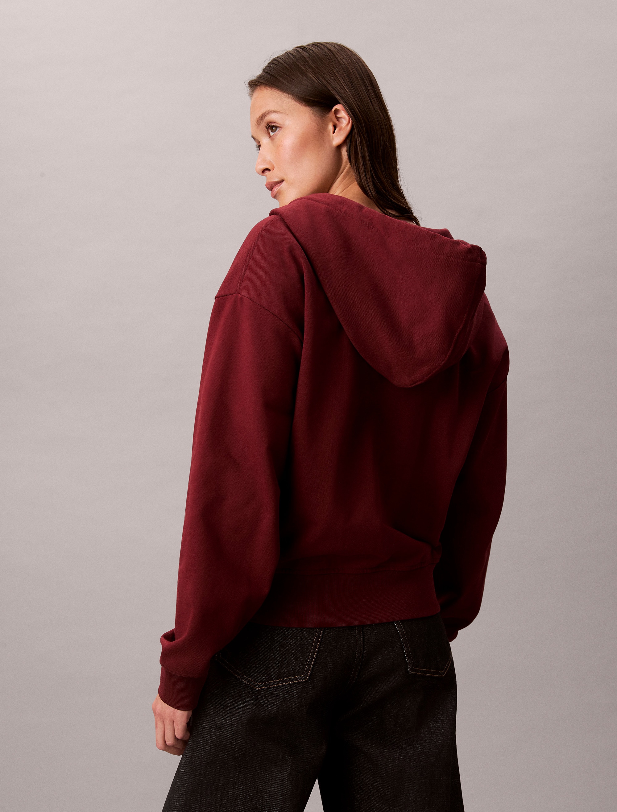 Calvin Klein Jeans Sweatjacke »MNLG FRNCH TRRY FZ B« Mit Rundhalsausschnitt