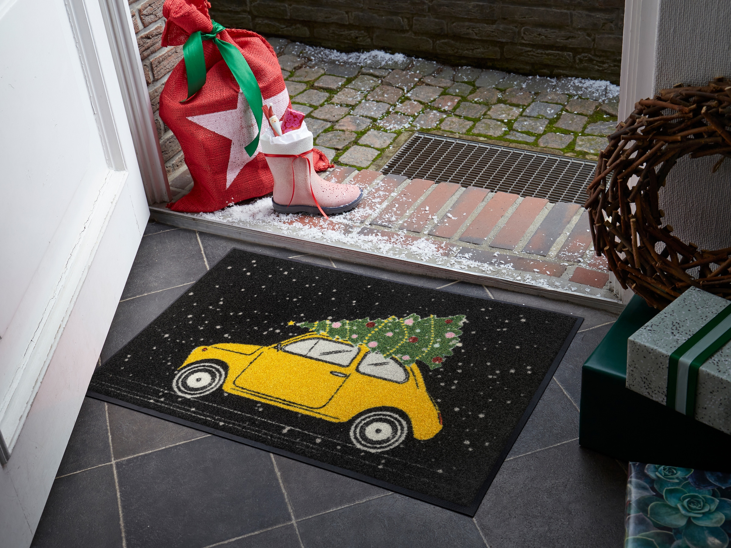 wash+dry by Kleen-Tex Fußmatte »On the way« rechteckig 7 mm Höhe