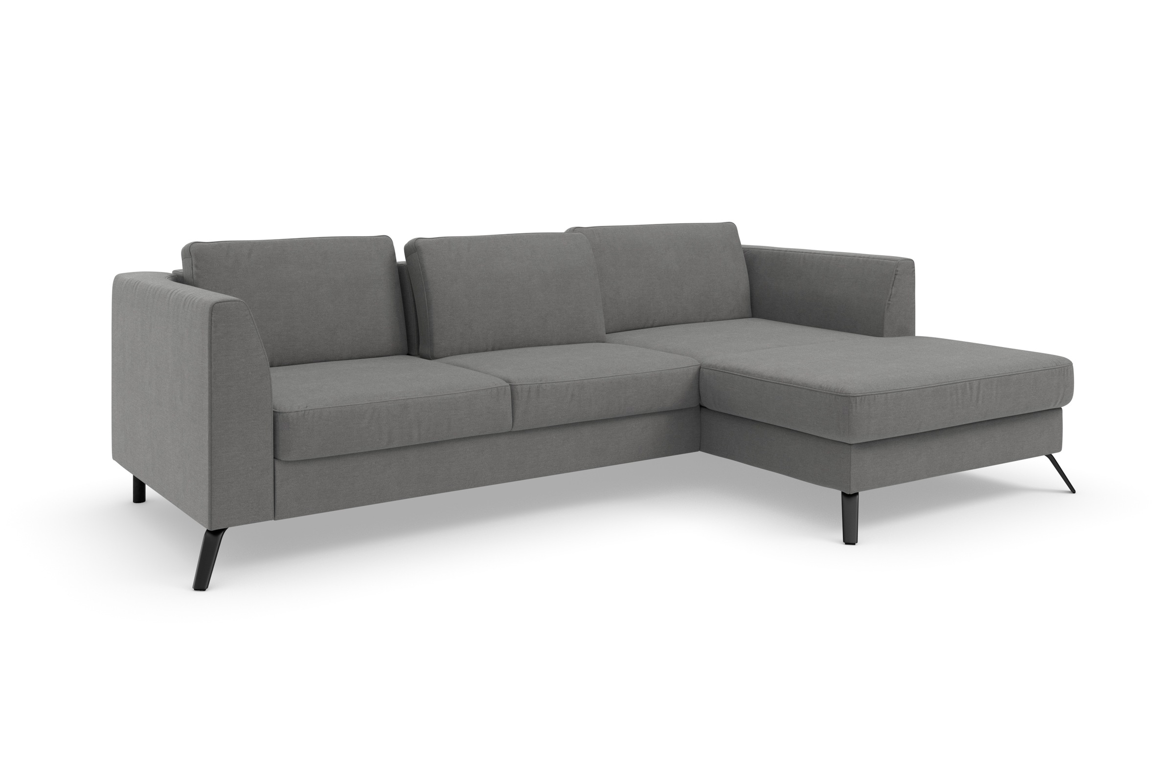 sit&more Ecksofa »Olsen L-Form«, inklusive Sitztiefenverstellung, wahlweise mit Bettfunktion, 15cm hoch