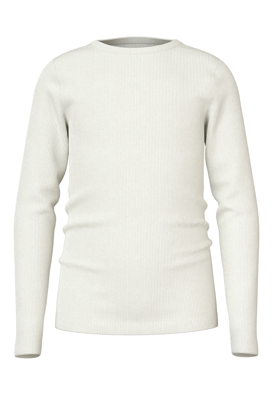 Name It Langarmshirt »NKFNAKAL LS TOP NOOS«, in Basic-Form und leicht gerippter Qualität