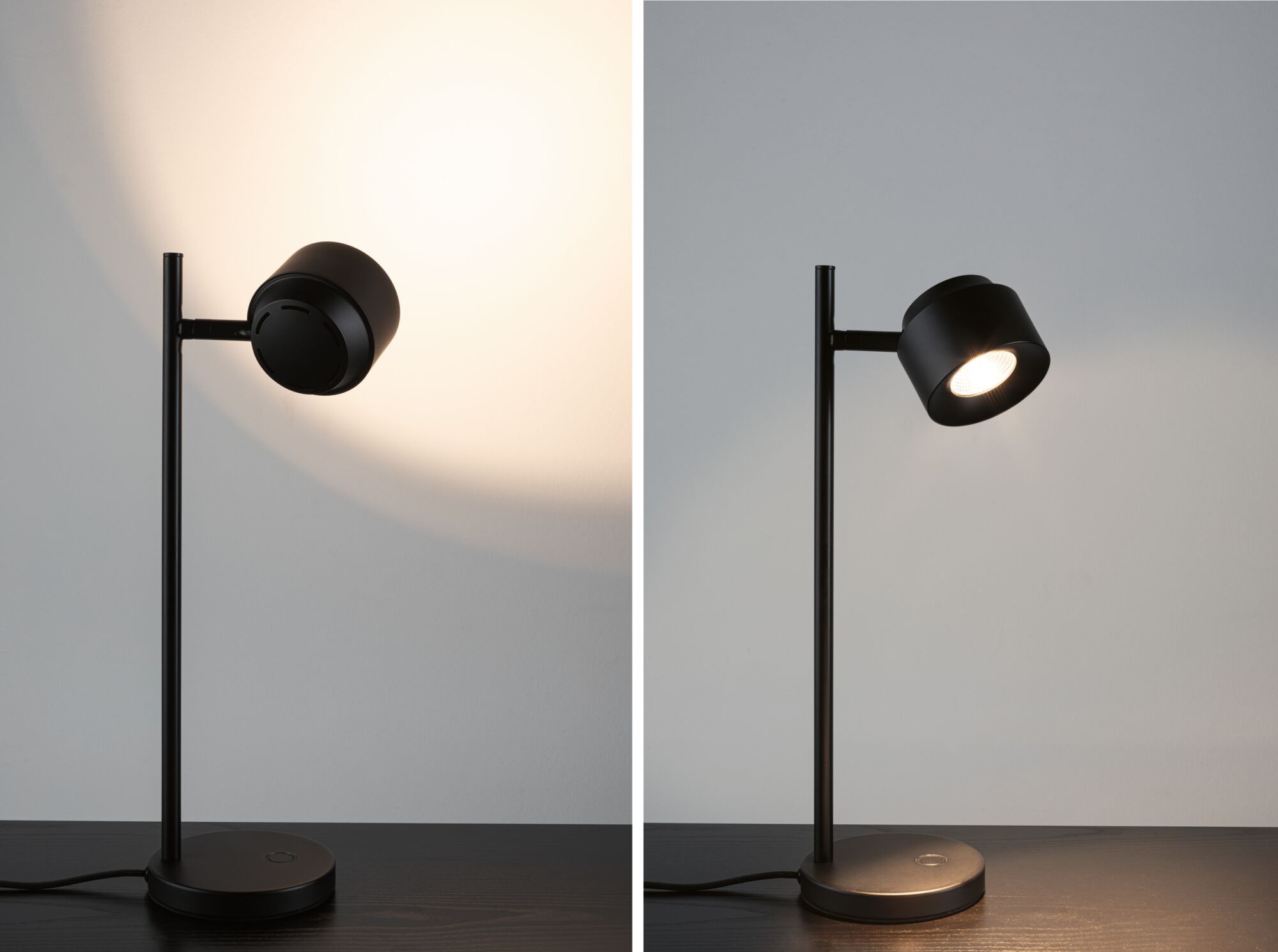 Paulmann Tischleuchte »Puric Pane«, 1 flammig, LED, dimmbar, Schwarz, Aluminium