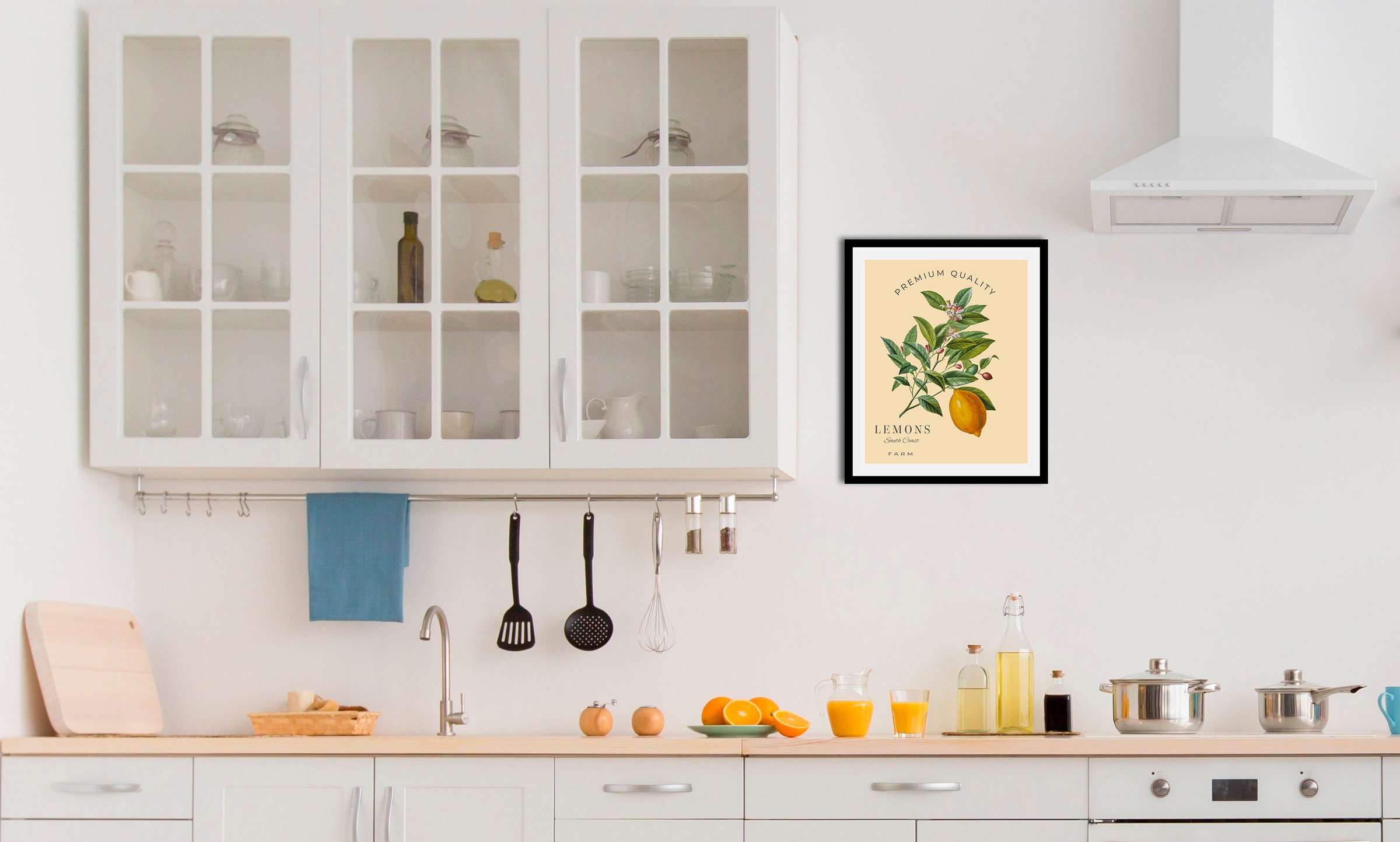 queence Bild »Lemons«, Obst-Obst Bilder-Schriftzug-Figuren-Abstrakt, (1 St. günstig online kaufen
