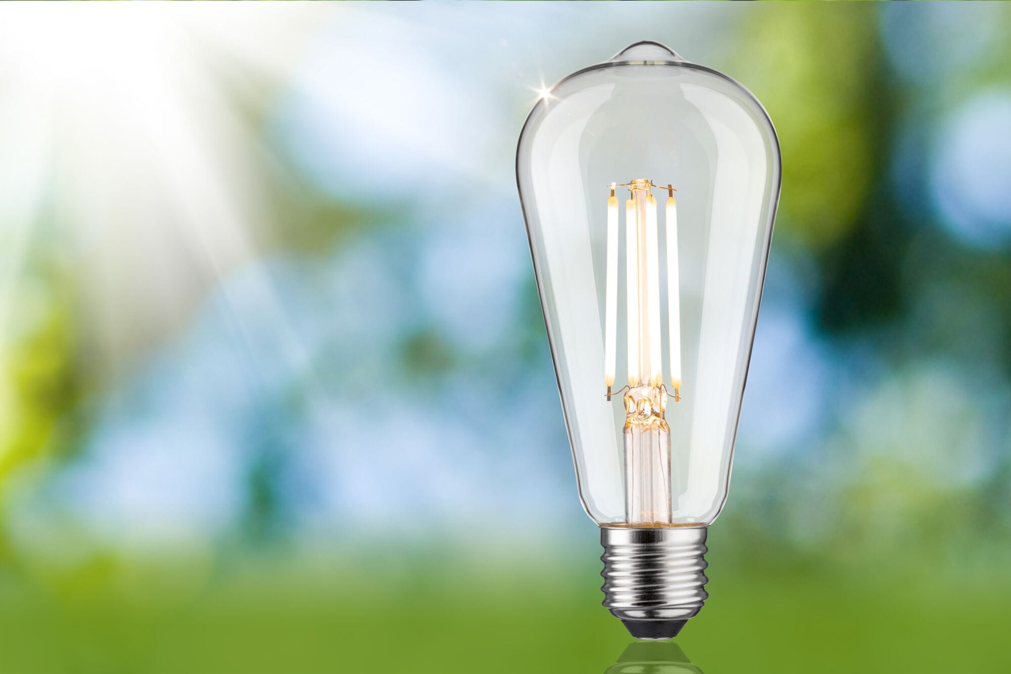 Paulmann LED-Leuchtmittel »Eco-Line ST64 806lm 4,3W 3000K klar 230V« E27 1 Stk. Warmweiß