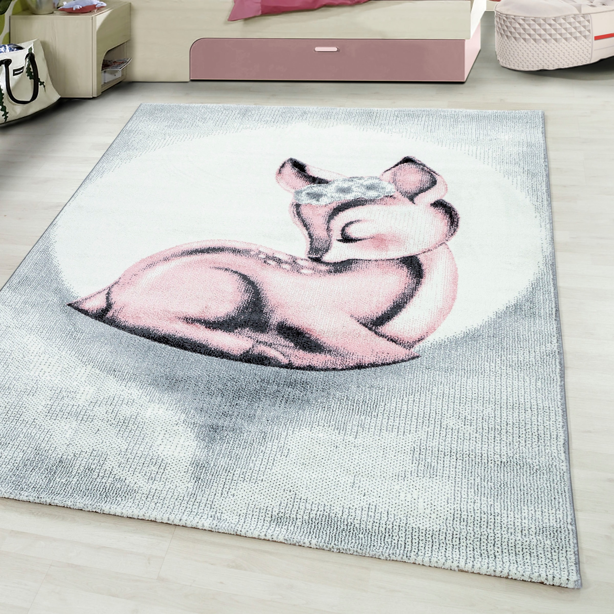 Ayyildiz Teppiche Kinderteppich »Bambi 850«, rechteckig, 11 mm Höhe, auch i günstig online kaufen