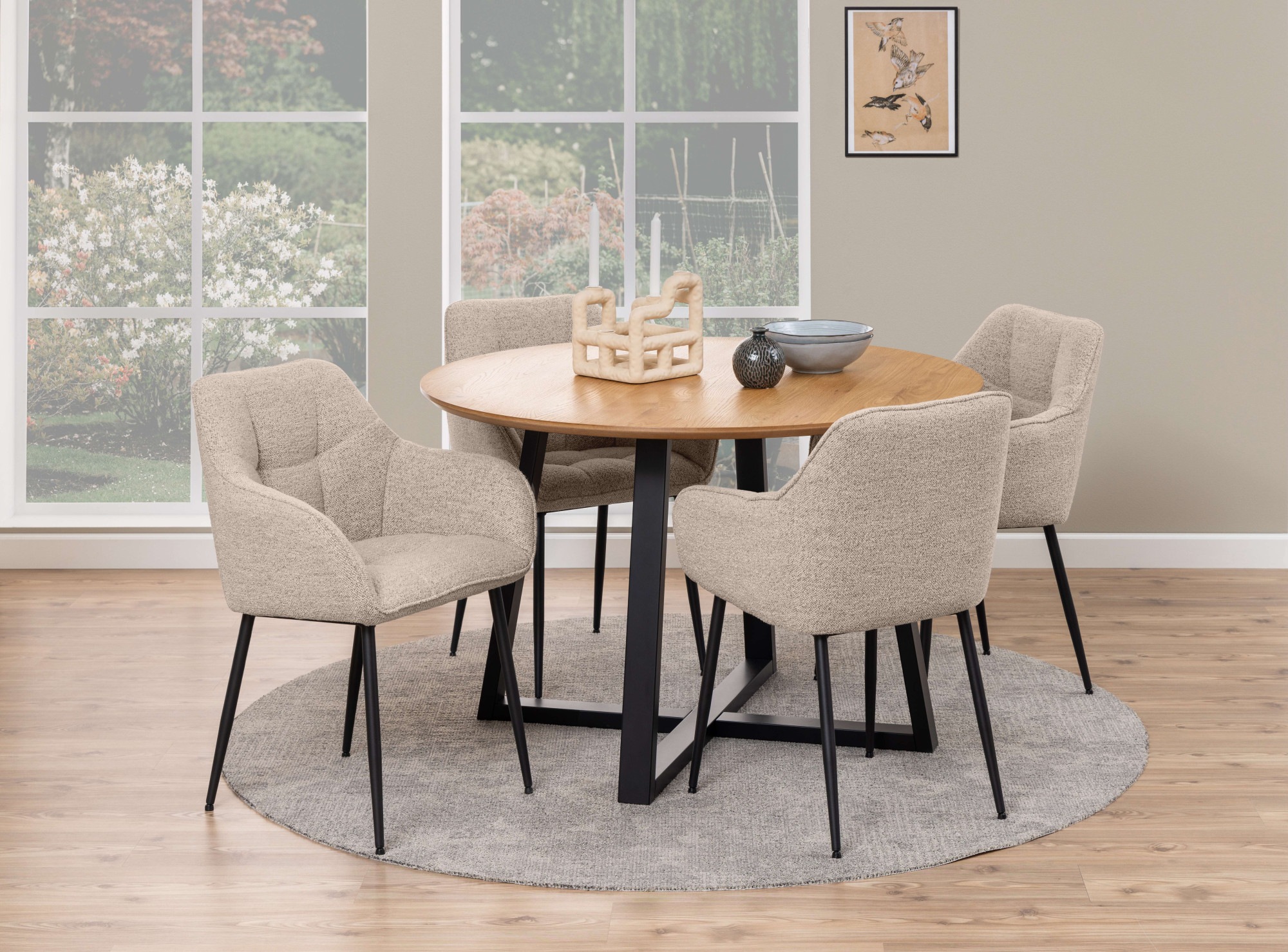 ACTONA GROUP Armlehnstuhl »Brenda«, Luxus-Microfaser, Esszimmerstuhl, Armle günstig online kaufen