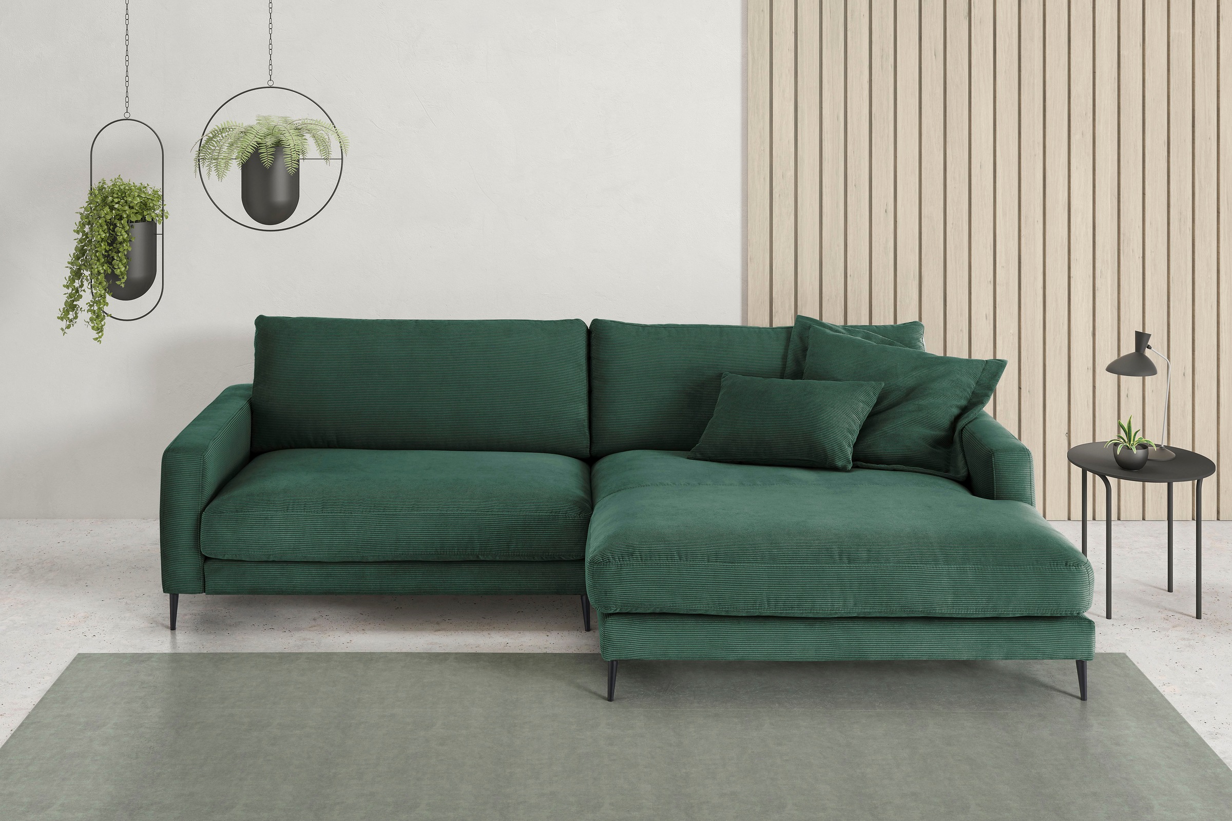 Home affaire Ecksofa »Downtown, B/T/H: 272/190/84 cm L-Form« weicher Sitzko günstig online kaufen