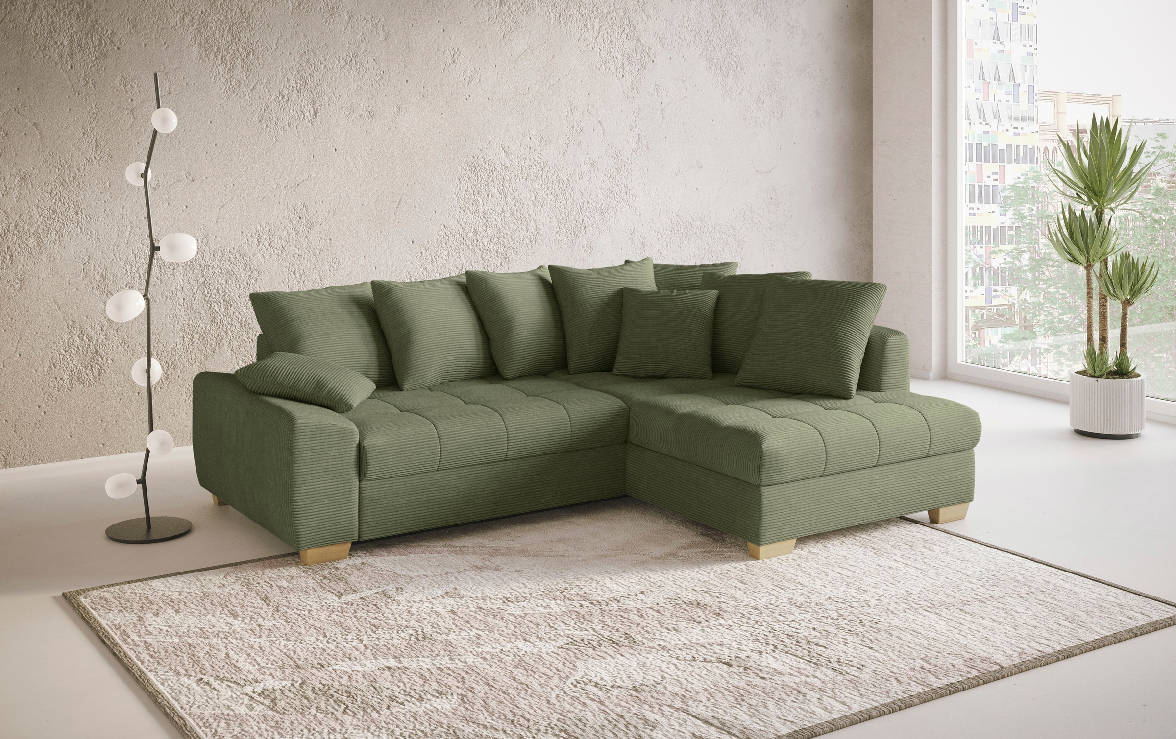 Mr. Couch Ecksofa »Nikita II, L-Form«, Wahlweise mit Bettfunktion, Bettkast günstig online kaufen